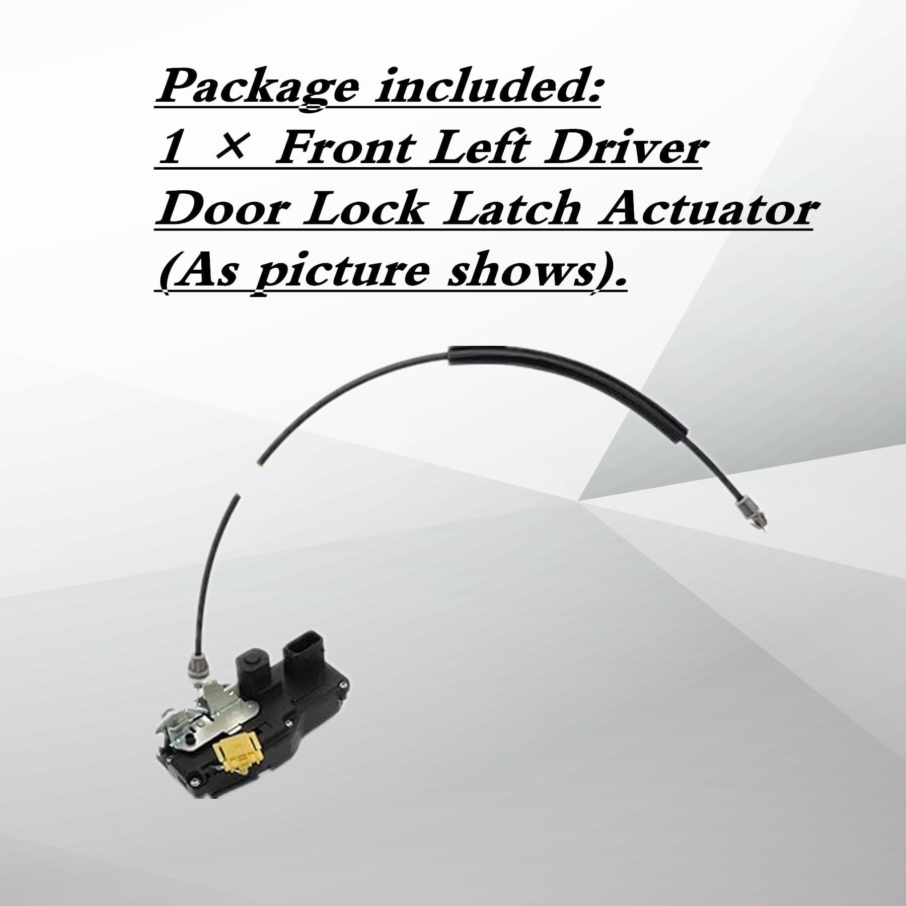 Front Left Driver Door Latch Lock Actuator Compatible with Cadillac Vehicles - CTS 2008-2014 Sedan, Wagon, Without Keyhole 22922