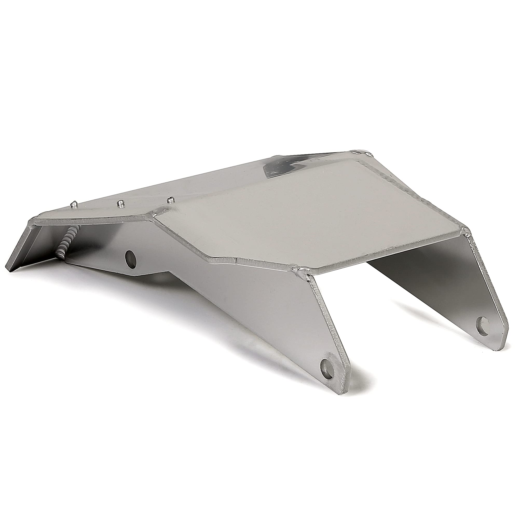 Ecotric Atv Swing Arm Skid Plate Compatible With 1987-2006 Yamaha Banshee Yfz 350 Polished Aluminum