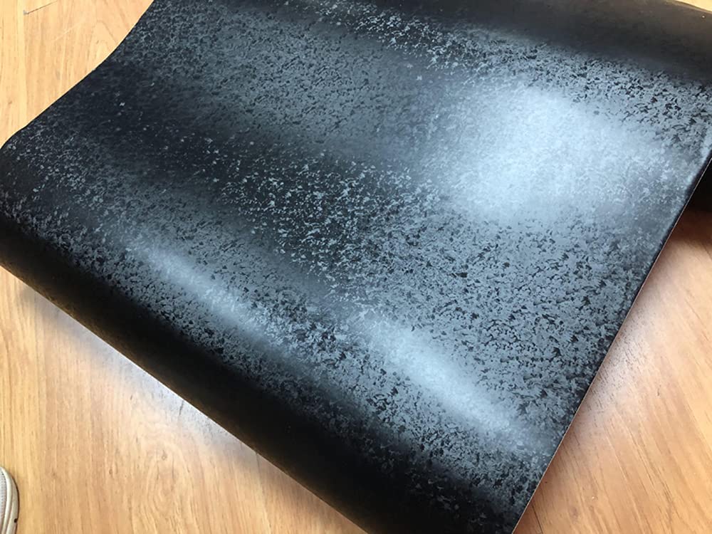 Lzlrun Forged Matte Carbon Fiber Black Vinyl Wrap Roll Air Release Sticker Sheet Film Diy Decal Car Auto Vehicle Morotcycle Self Adhesive - 1Ft X 3.5Ft