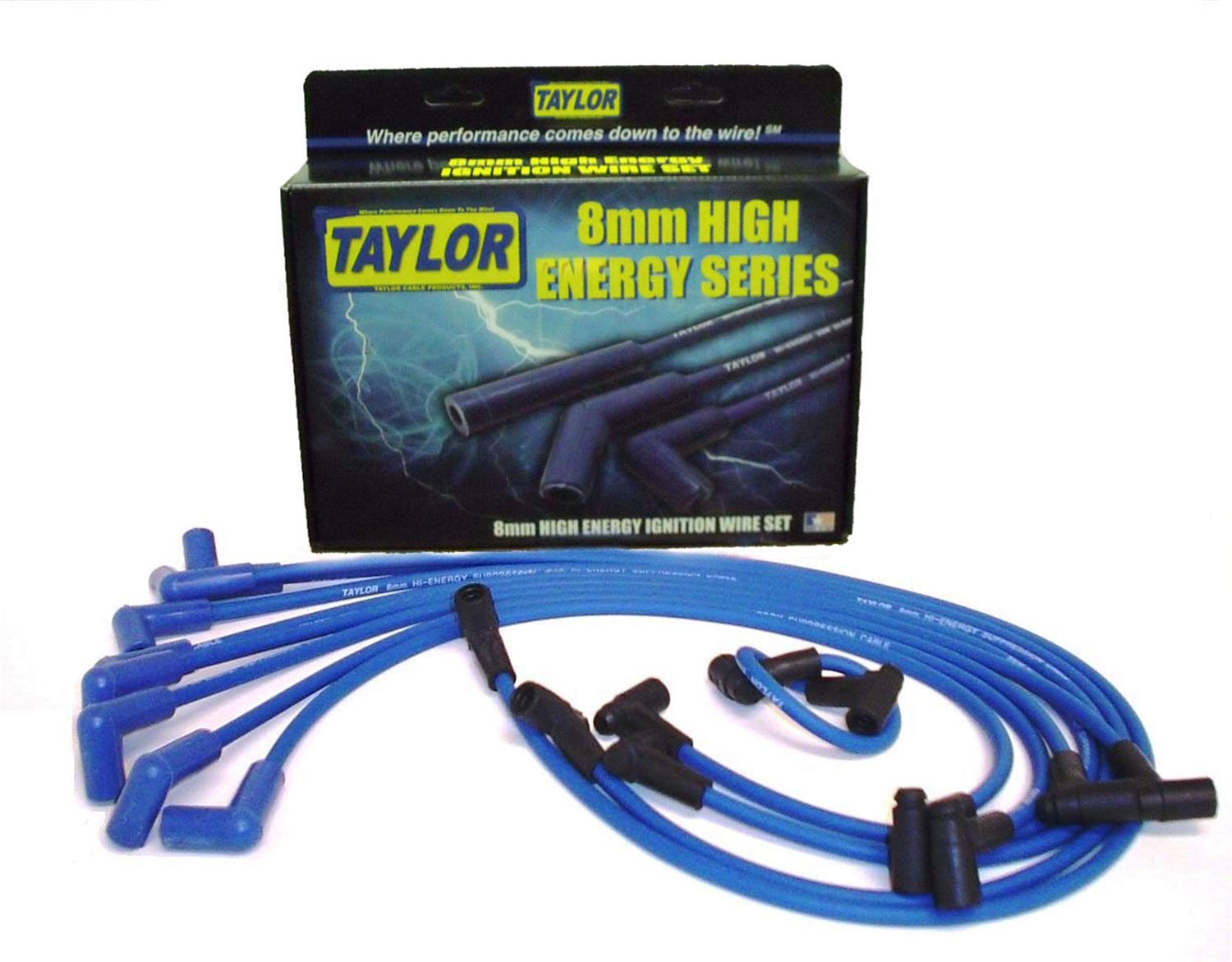 Taylor Cable 64602 Hi-Energy Spark Plug Wire Set , Blue