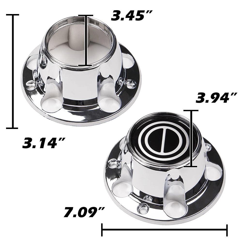 PIT66 Wheel Center Caps Compatible with 1980-1996 Ford F150 4Pcs
