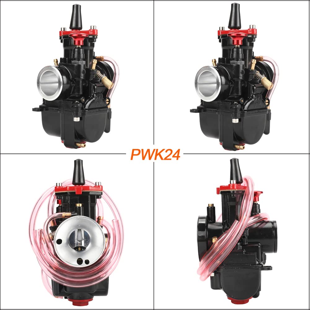Pwk Carburetor 21 24 26 28 30 32 34Mm Racing Carb Universal 2T 4T Engine Dirt Bike Motocross Motorcycle Scooter Atv Quad (24Mm)