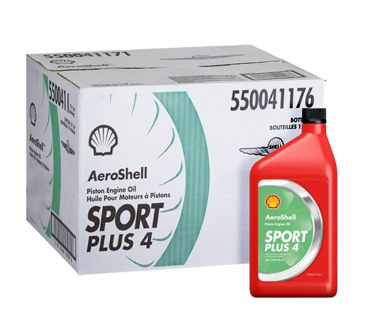 Aeroshell Oil Sport Plus 4-550041176 - 12 1Quart Case