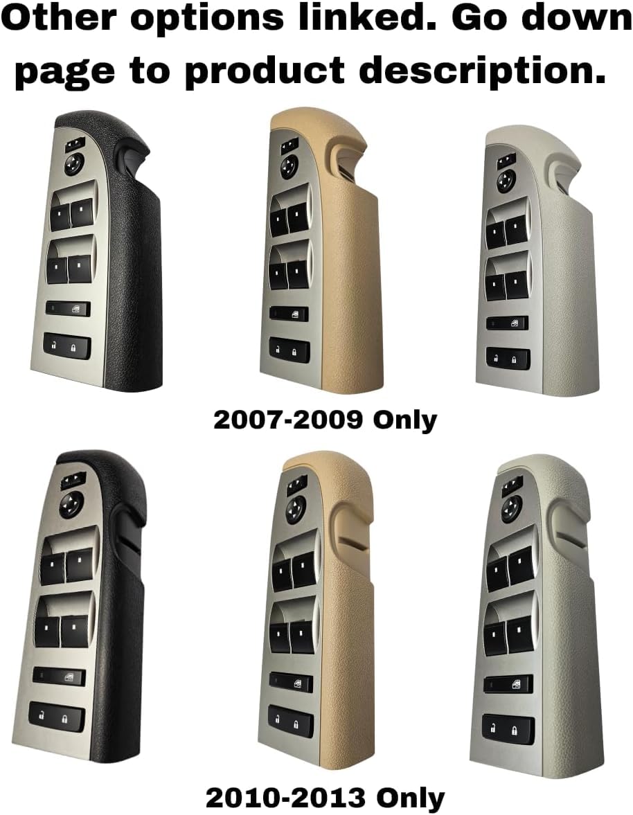 Switchdoctor Master Window Switch For 2007-2013 Chevrolet Silverado & Gmc Sierra 1500 2500 3500 (20945129, 25789692) (Crew, Extended Cab Pickup) (Chevy, Control, Power)