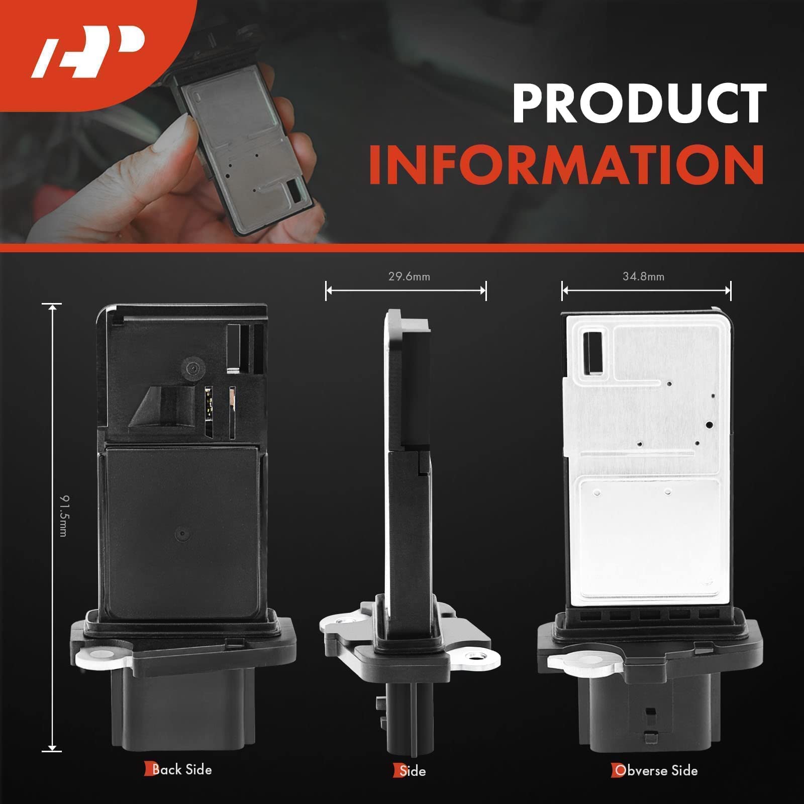 A-Premium Mass Air Flow Sensor Meter Maf Compatible With Nissan Altima 03-14, Rogue 08-13, Frontier 05-19, Murano 03-07 09-14, Pathfinder, Armada, Maxima, Rogue & Infiniti Q70 14-17, Q45, M37 & More