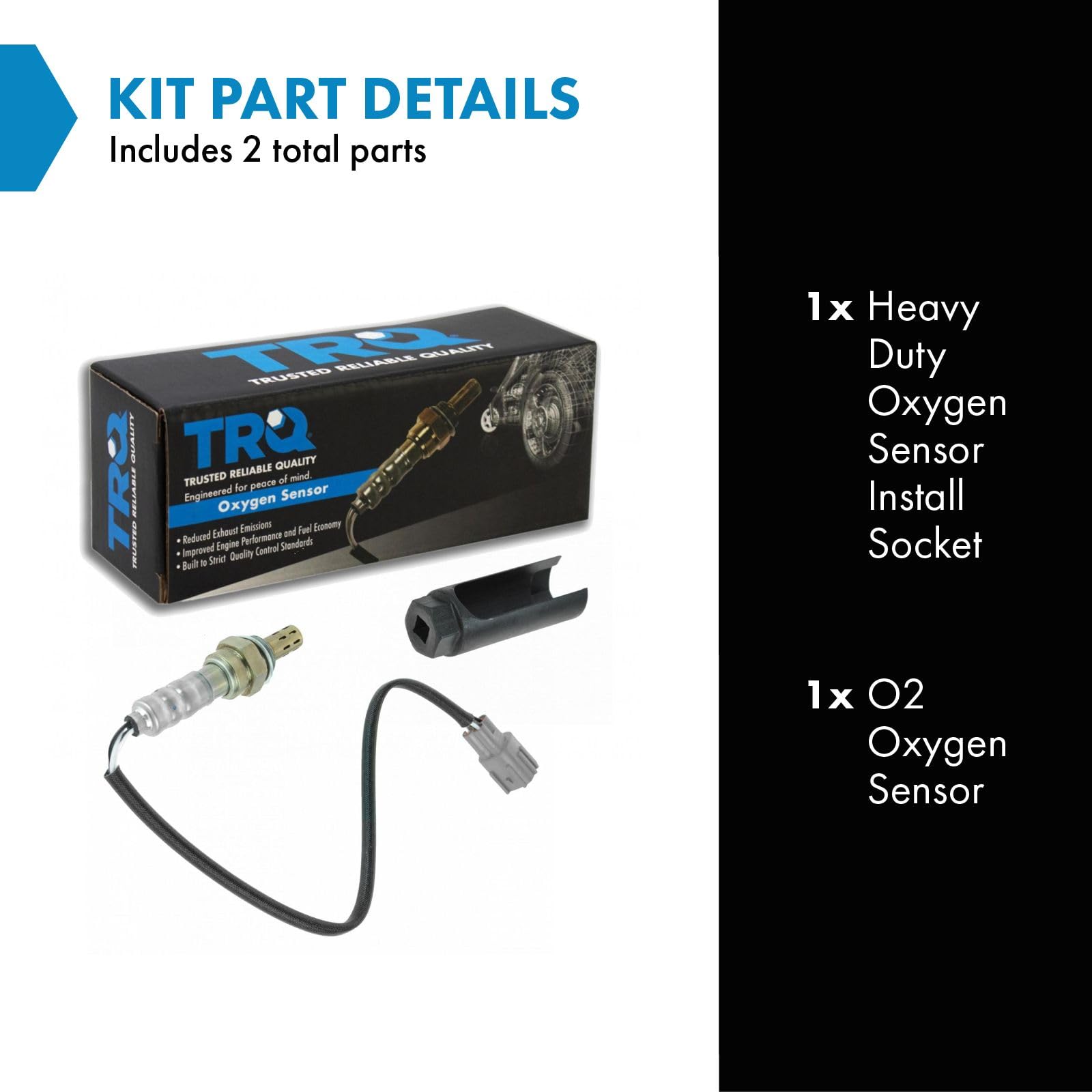 Trq Direct Fit 4 Wire O2 02 Oxygen Sensor For Lexus Toyota Pontiac With Tool