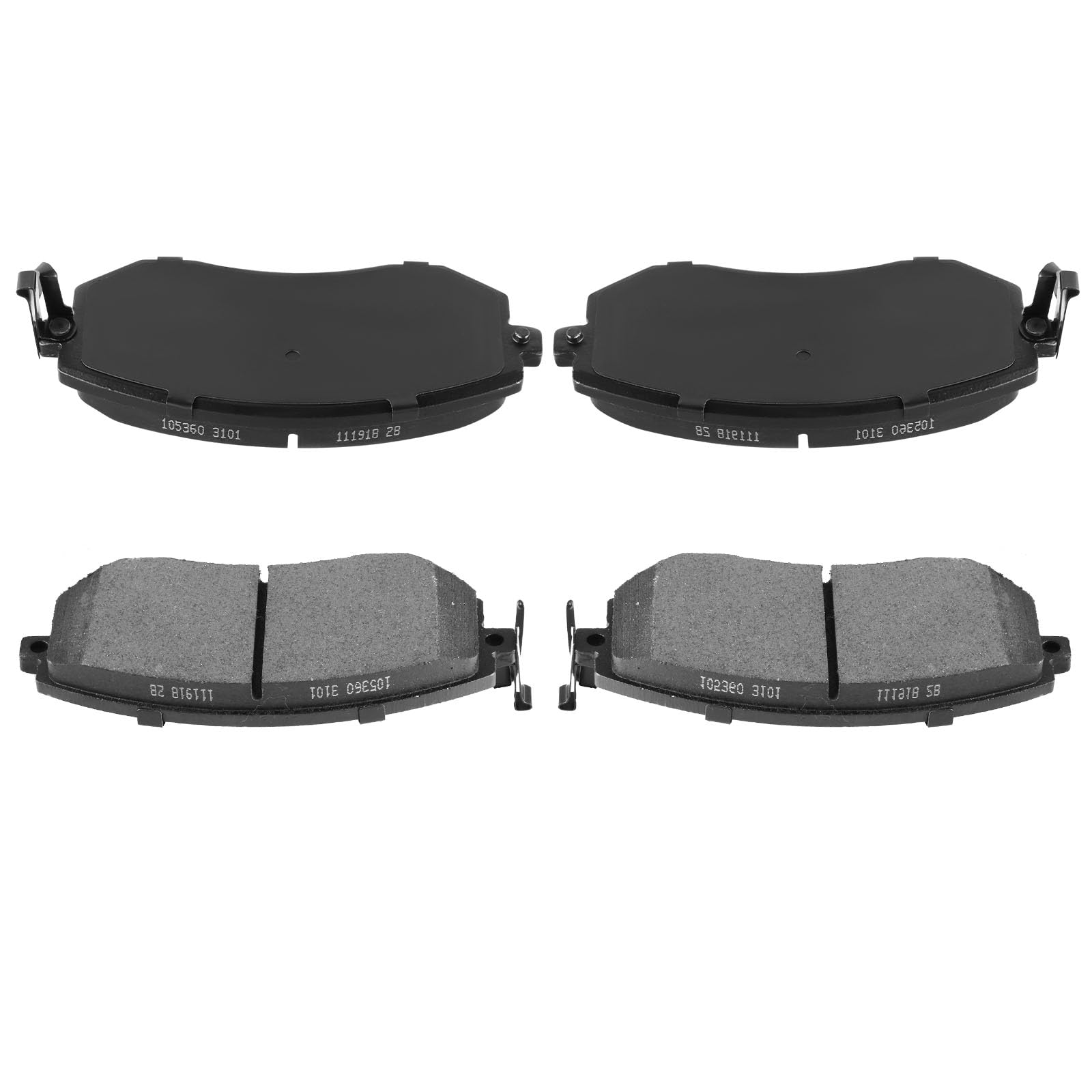 Automuto 4Pcs Front Semi-Metallic Disc Brake Pads Set D1539 For Scion Fr-S For Subaru Brz Crosstrek Forester Impreza Legacy Outb