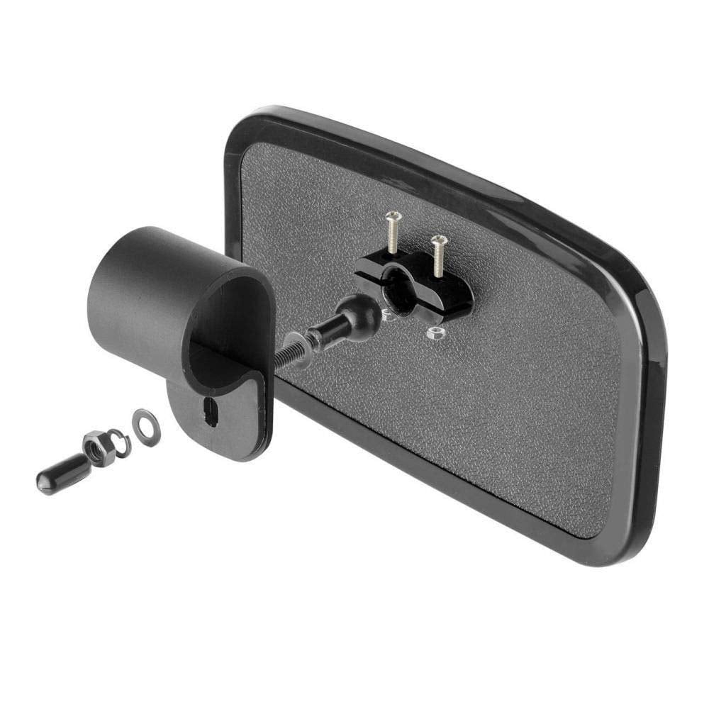 Spauto Utv Rear View Mirror - High Impact Abs Housing And Multi Clamps With Shatter-Proof Tempered Glass Mirror For Polaris Rang