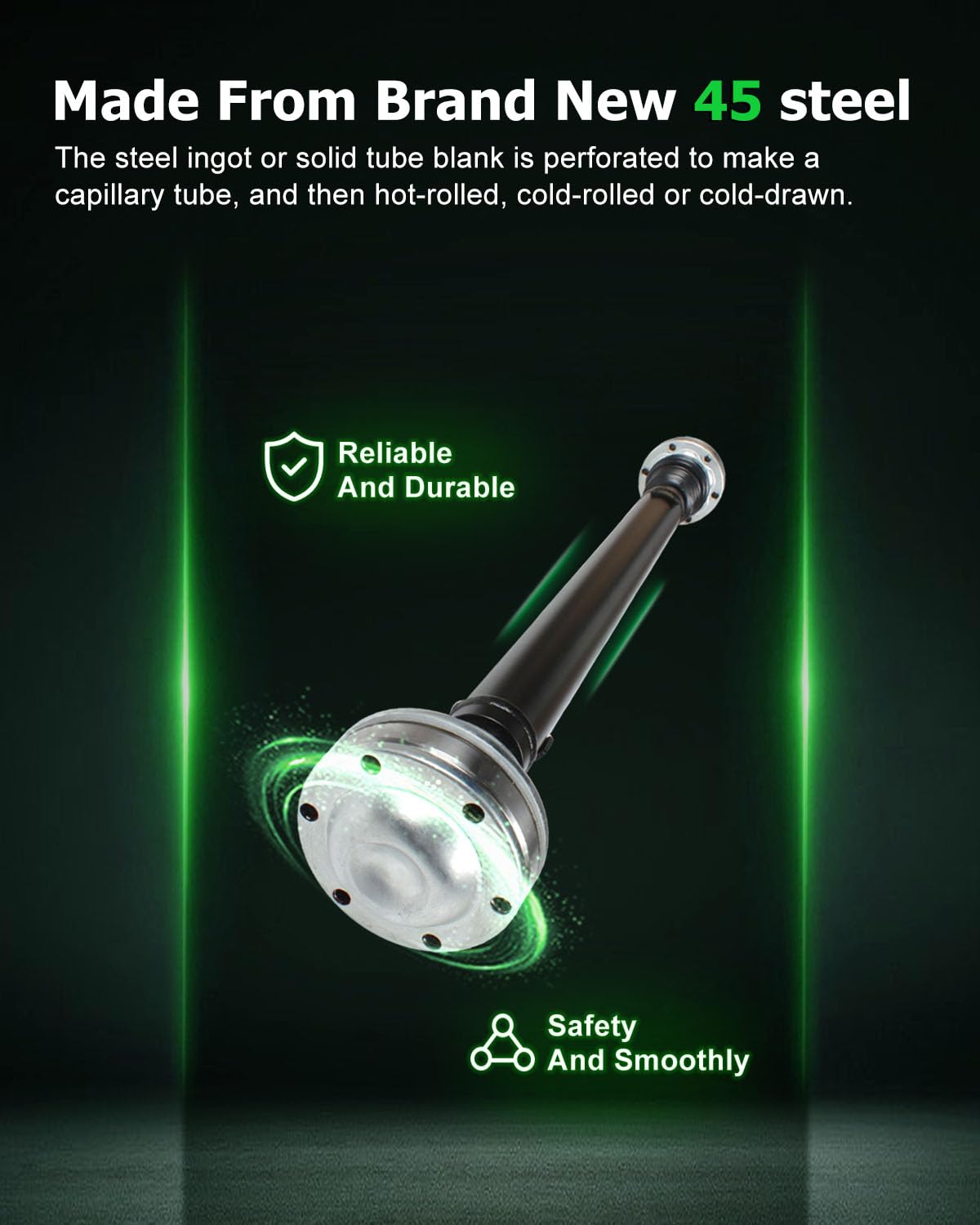 Scitoo 33.75'' Front Drive Shaft Assembly Propeller Shaft Compatible For Jeep Grand Cherokee 4.7L 1999-2004 938-142 52099497Ad 5