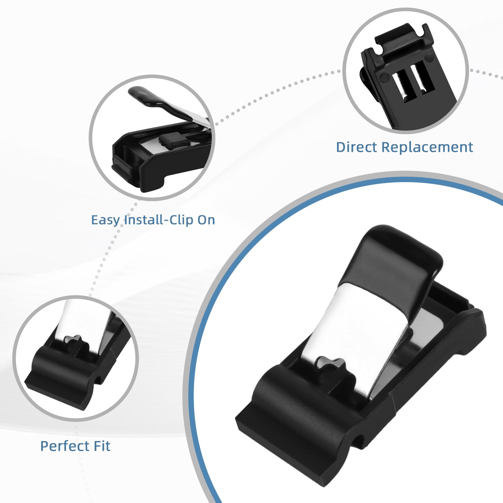 OKPARZ Fuel Door Gas Cap Spring Hinge Clip for Toyota 4Runner, Prius, Avalon, RAV4, Camry, Corolla, tC, xB, Highlander, Lexus -