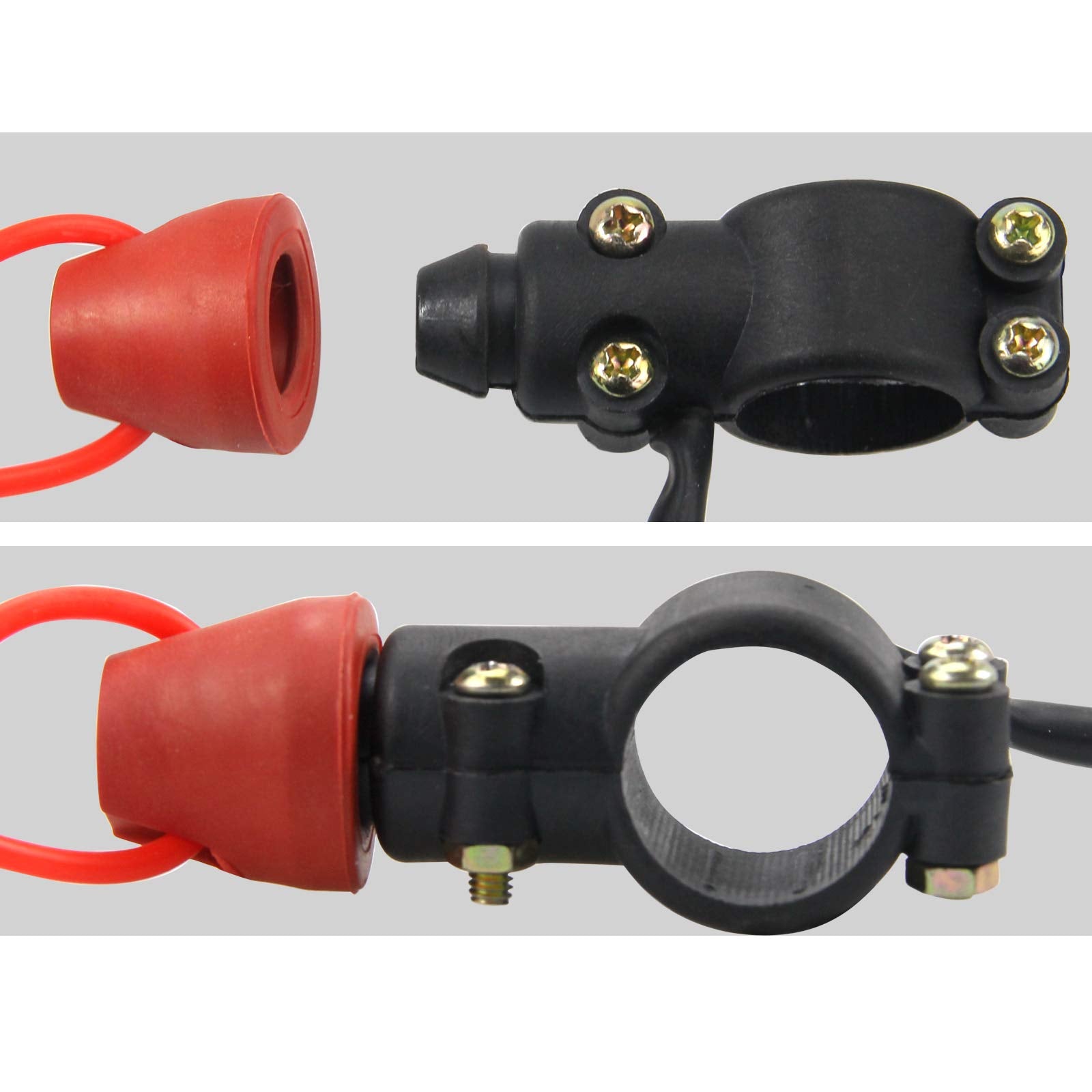 Zookoto Kill Stop Switch For Motorcycle Boat Outboard Engine Motor 22Mm 7/8' With Tether Lanyard Cord