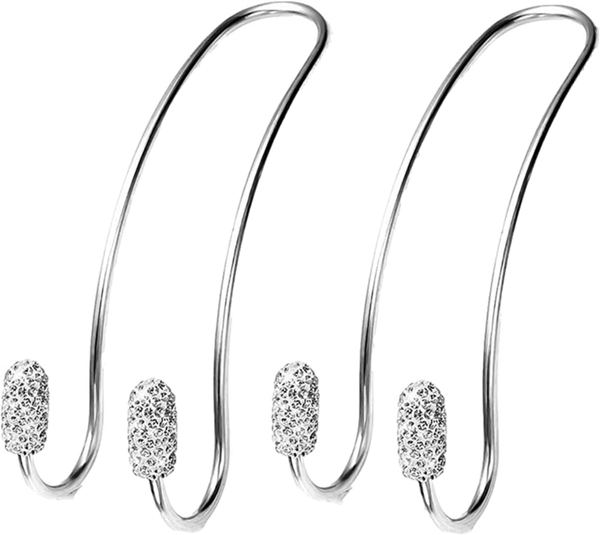 Guoord ?2024 Upgraded? Car Headrest Hooks Decorations, 2 Pcs Bling Purse Hook Hangers, Auto Hooks Car Hangers And Durable Backse