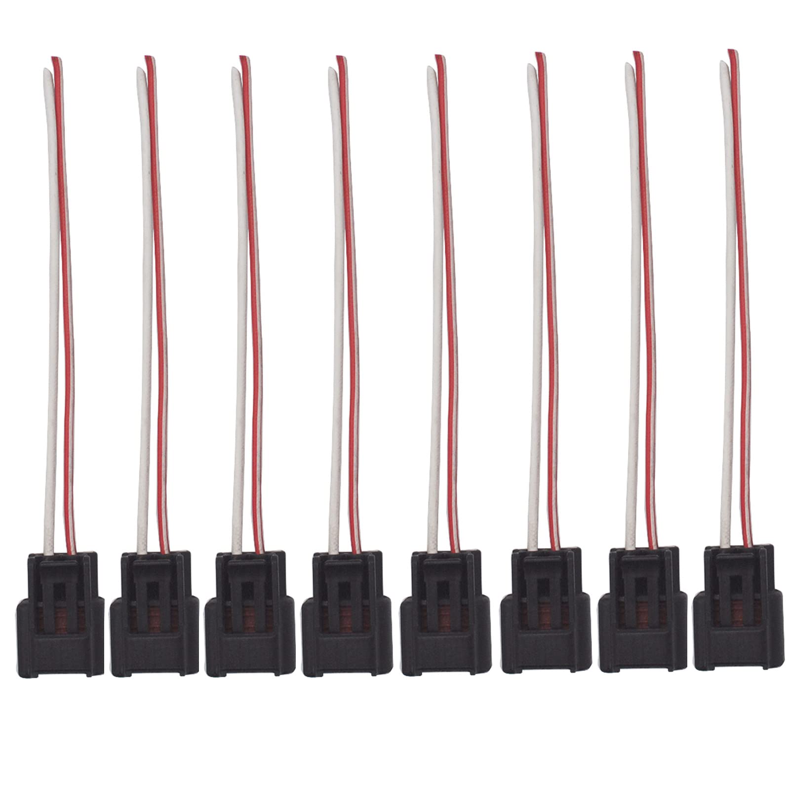 Oyeauto Ignition Coil Female Connector Plug Harness Set Of 8 Compatible With Ford Lincoln Mercury