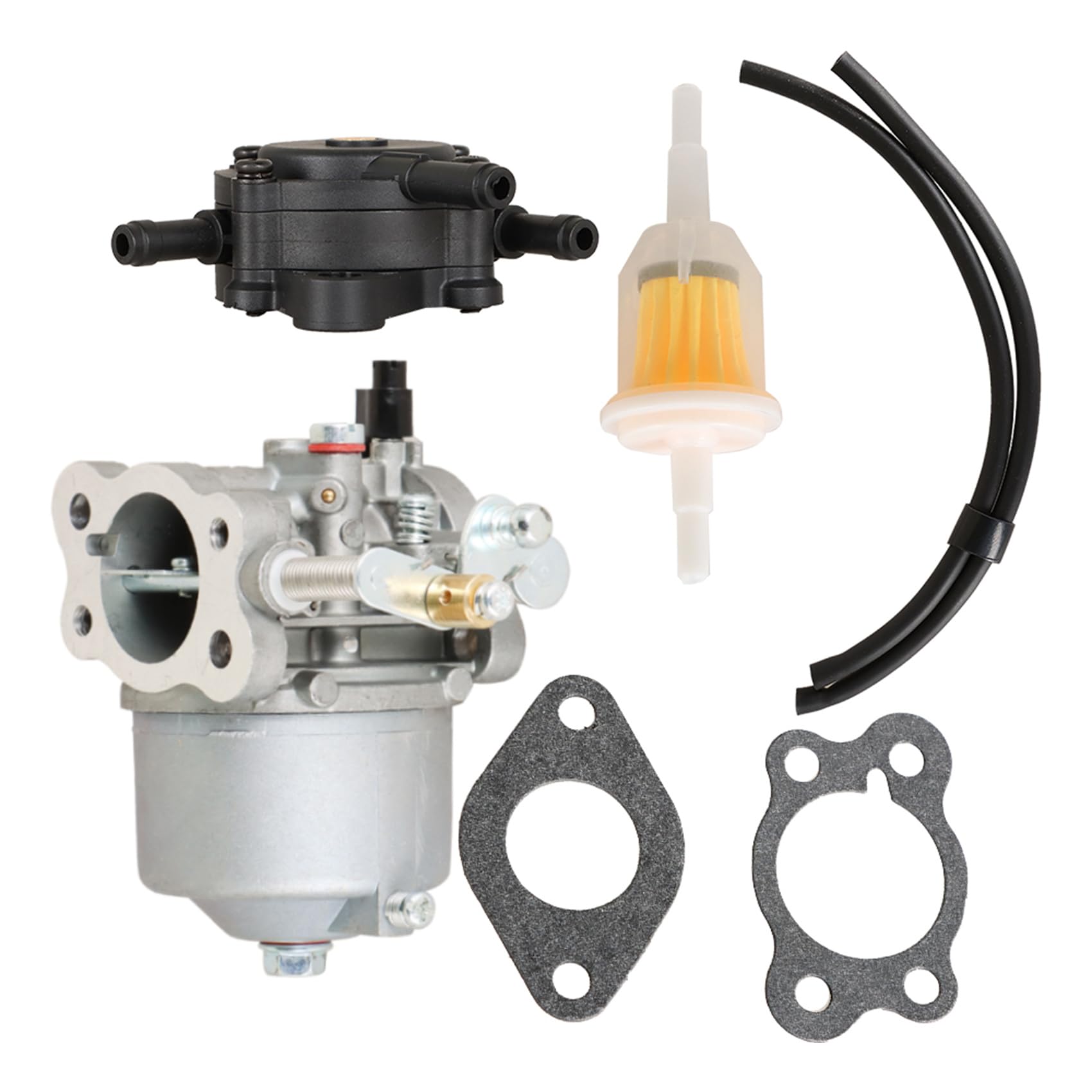 Carburetor With Fuel Pump And Filter Replacement For Ezgo Txt Golf Carts 295Cc Ezgo 1991-Up