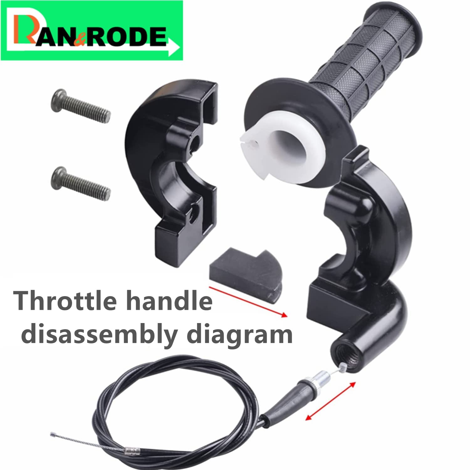 Mini Bike Throttle Assembly Throttle Cable For Coleman 200Cc Ct200U Mb200 Ct200U-Ex Bt200X Baja Warrior Parts Twist Throttle Motorcycle Cruise Control