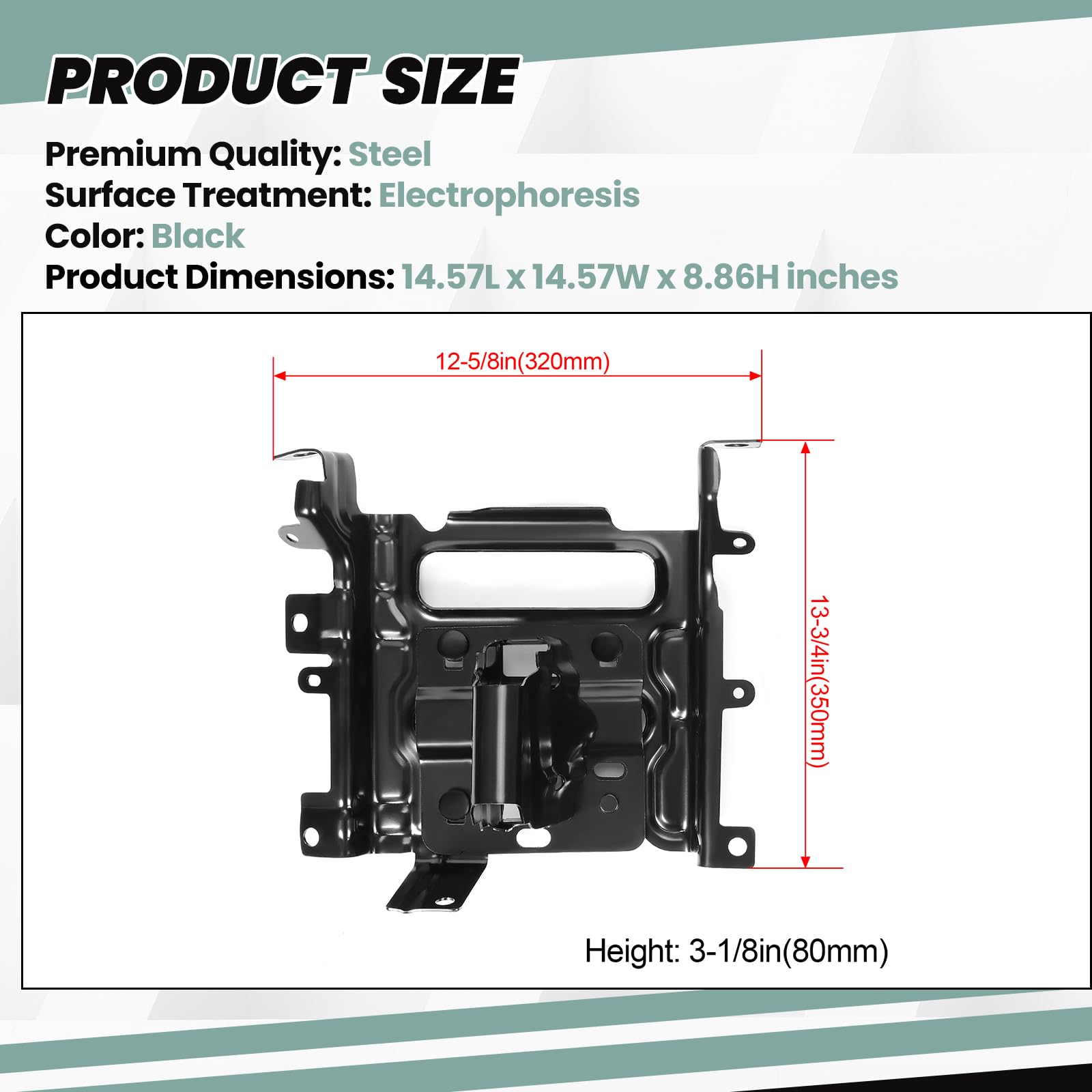 HECASA Front Bumper Bracket Compatible with 2013-2018 Ram 1500 and 2019-2022 Ram 1500 Classic CH1061104 68232485AA Steel Left Ri