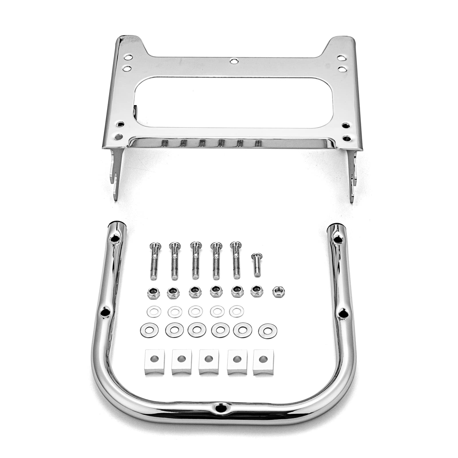 Dasen Two-Up Tour Pack Mounting Luggage Rack Quick-Deatach With Docking Hardware Kit Compatible With Harley Touring Road Glide Street Glide Electra Glide Road King 1997-2008