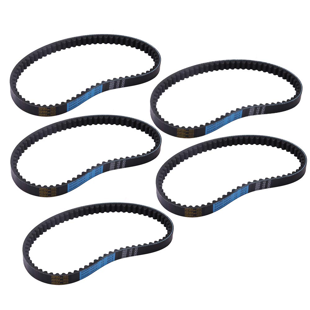 Aynaxcol 5-Pack 669 18 30 Cvt Drive Belt Replacement For 49Cc 50Cc Gy6 Roketa Taotao Vespa Jonway Scooter