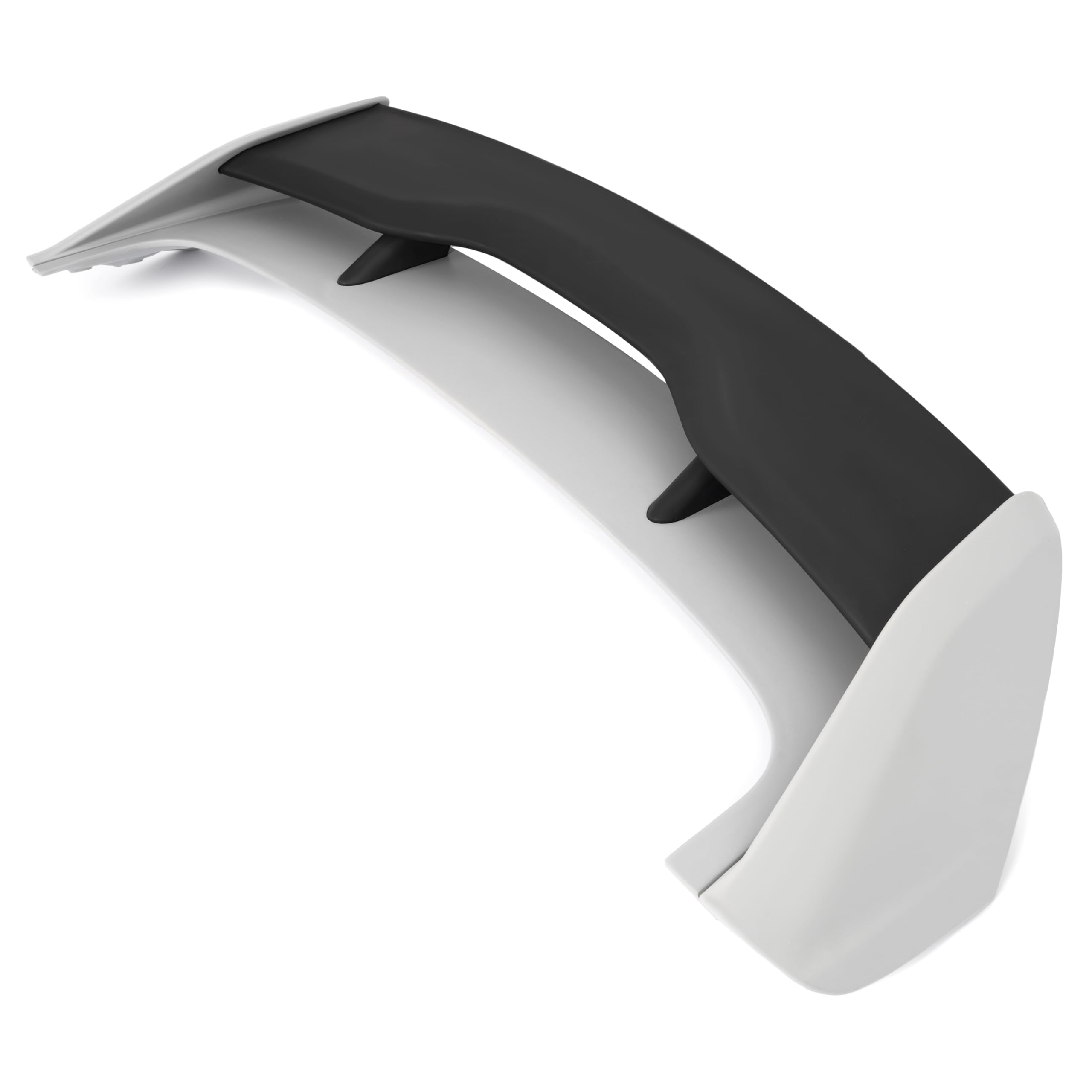 Kuafu Roof Spoiler Compatible With 2012-2018 Ford Focus Hatchback Models Rear Wind Spoiler Plastic Gray & Black Painted