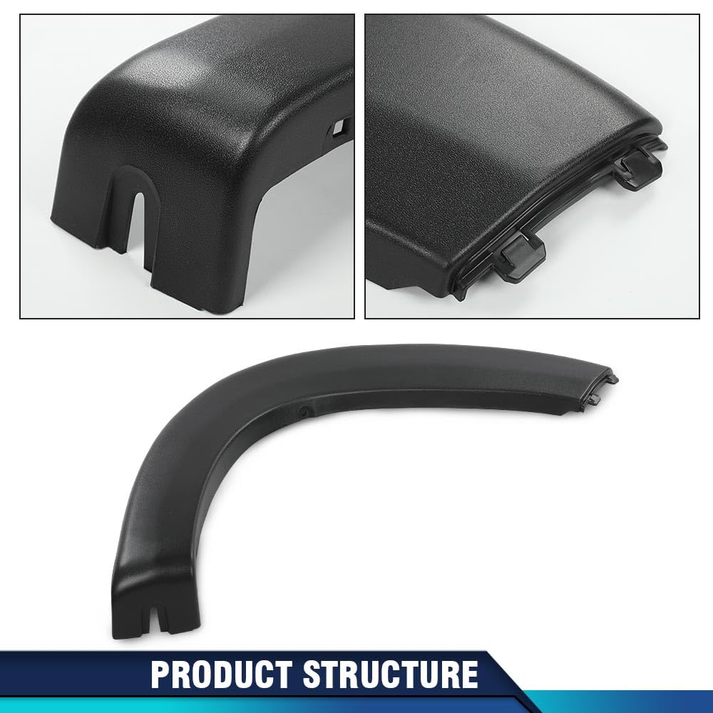 Pit66 Rear Molding Wheel Trim Fender Flare Textured Left Driver Side Compatible With Dodge Ram Promaster 2019-2022