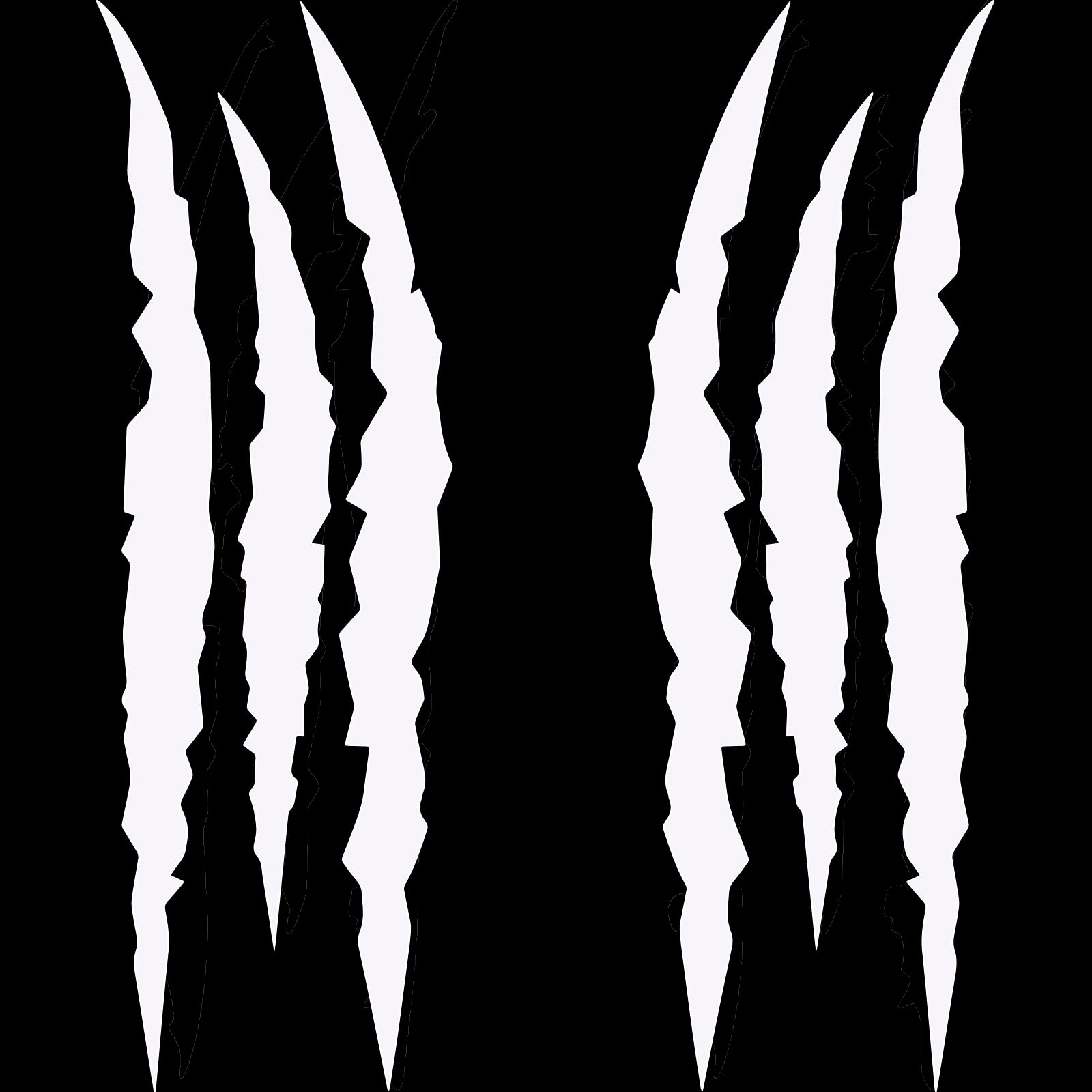 Hungmieh 2Pcs Claw Mark Car Decak, Car Headlight Decal/15.8 Inch, Monster Claw Scratch Stripe Stickers For Dodge Challenger/Char