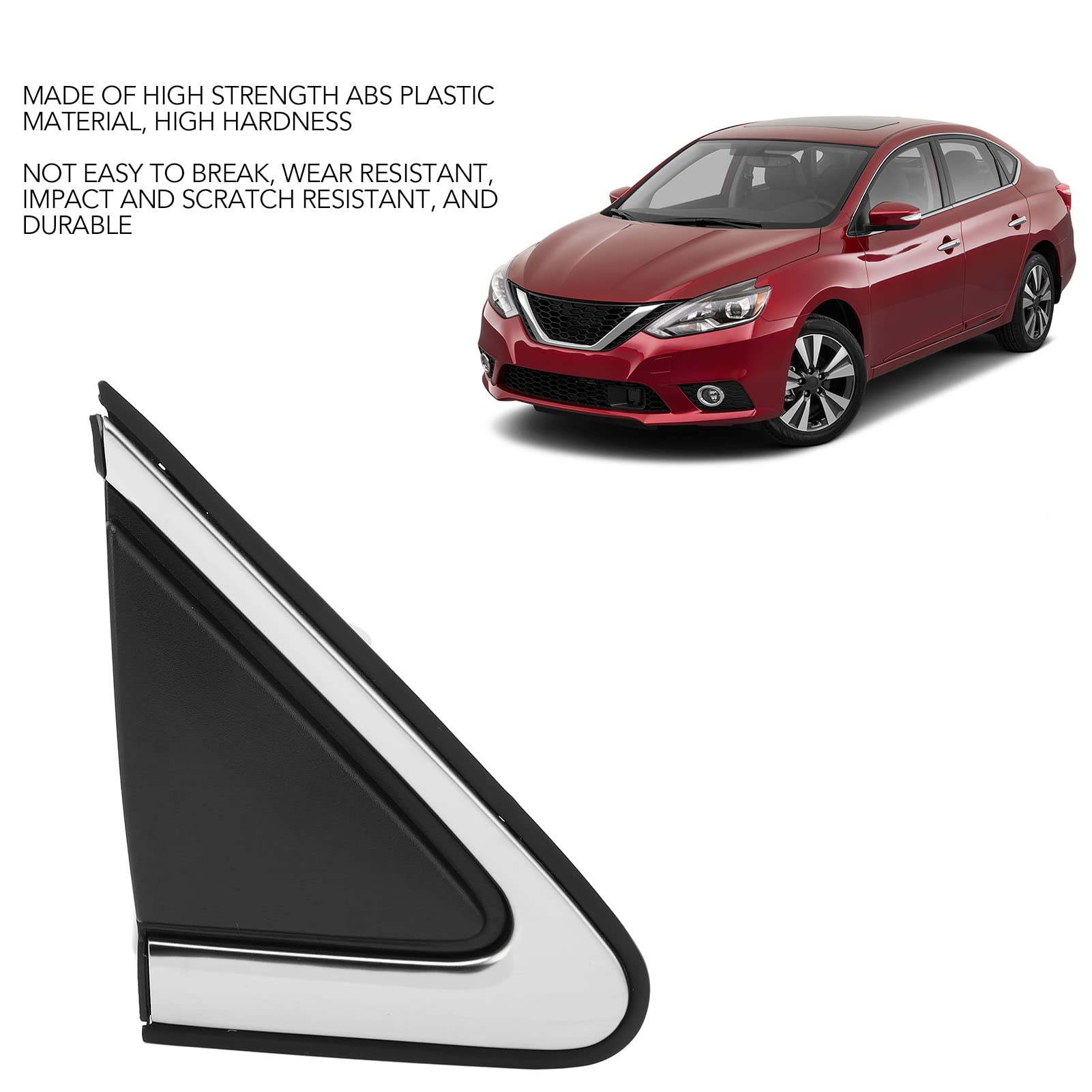 Replacement for Sentra 2013-2019 Window Mirror Corner Molding, Front Right Mirror Fender Corner Trim Cover 96318 3sg0a