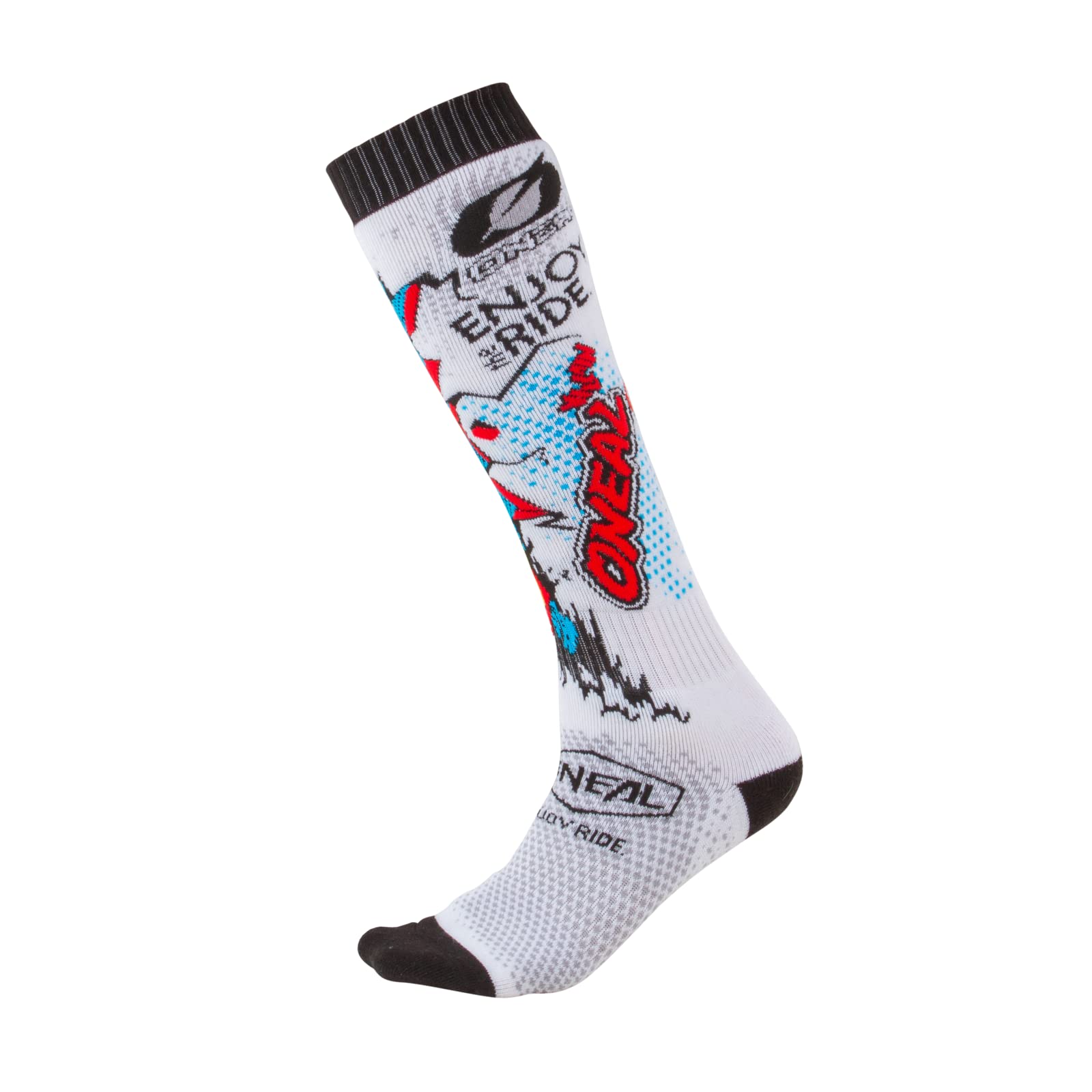 O'Neal Unisex-Adult'S Pro Mx Socks (Villain) (White, One Size)