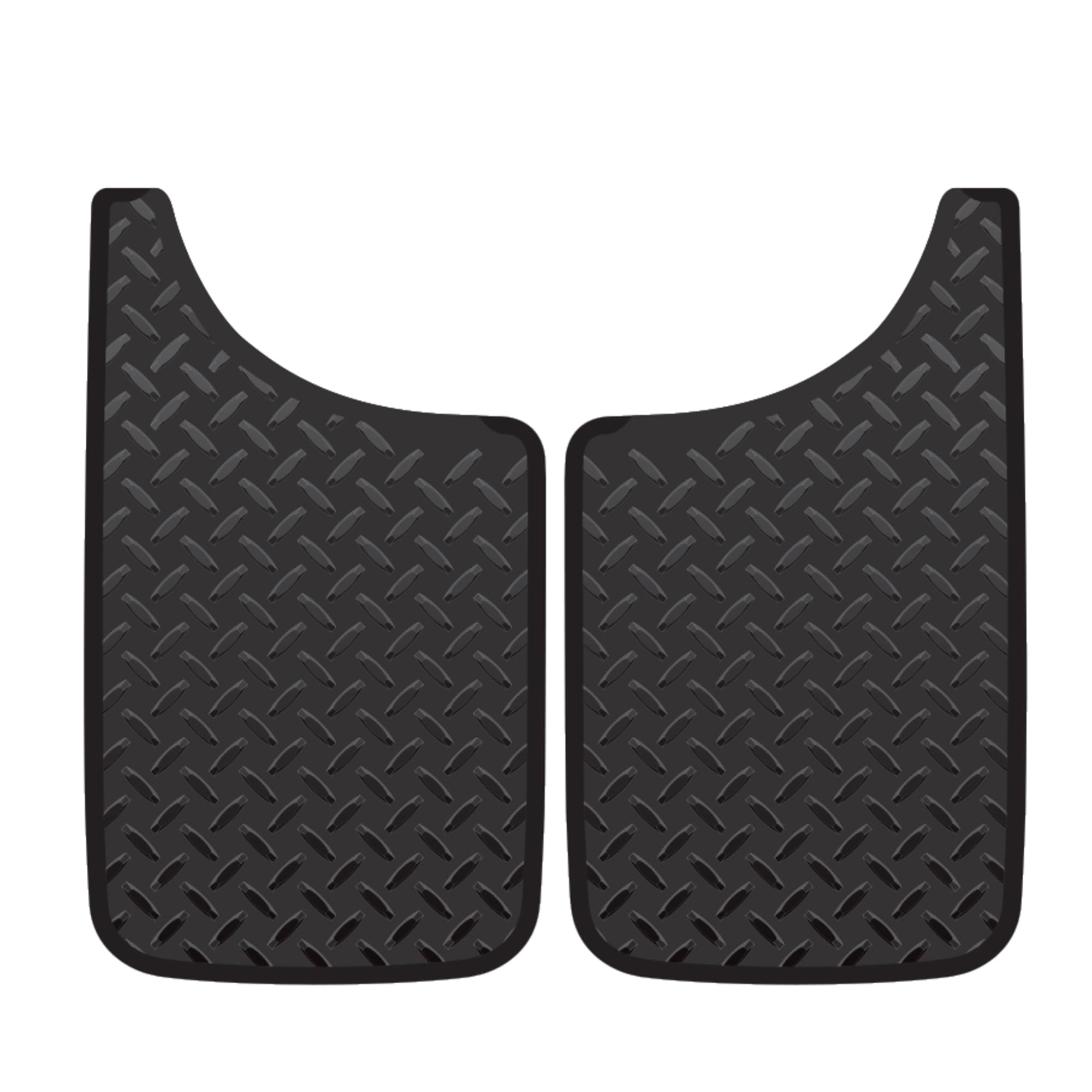 Plasticolor - 000548R01 - Mud Guard Diamond Plate 11X19