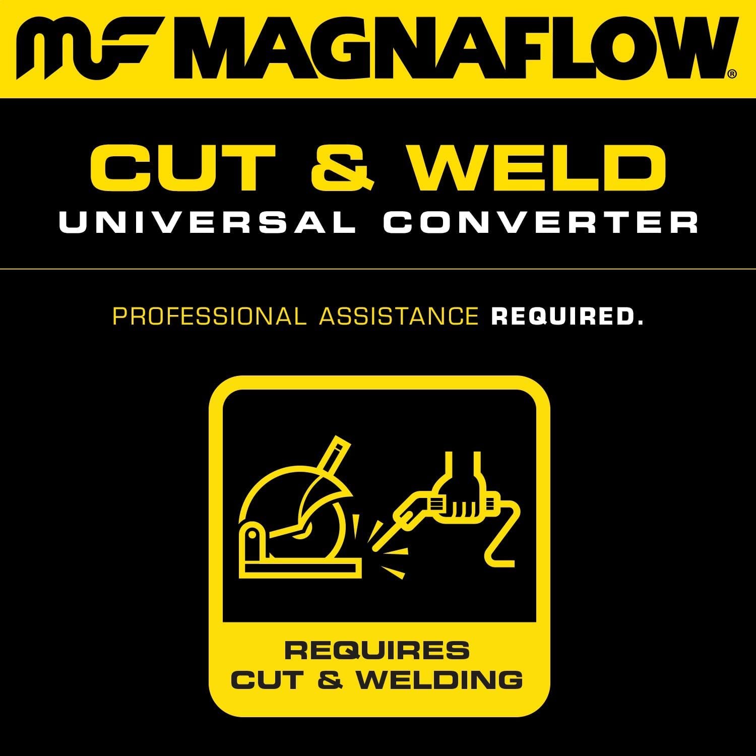 Magnaflow 99306Hm Hm Grade Universal Catalytic Converter, 2.5'' Inlet/Outlet (Epa Compliant)