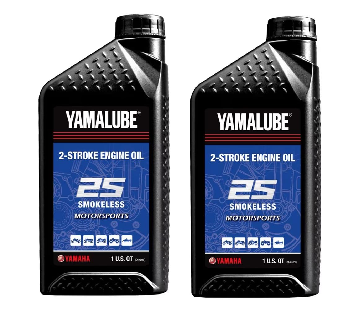 Yamaha Original OEM Yamalube LUB-2STRK-S1-12 2 Stroke Hi Performance All Purpose 2S Engine Oil Yamalube OEM - 2 Quarts