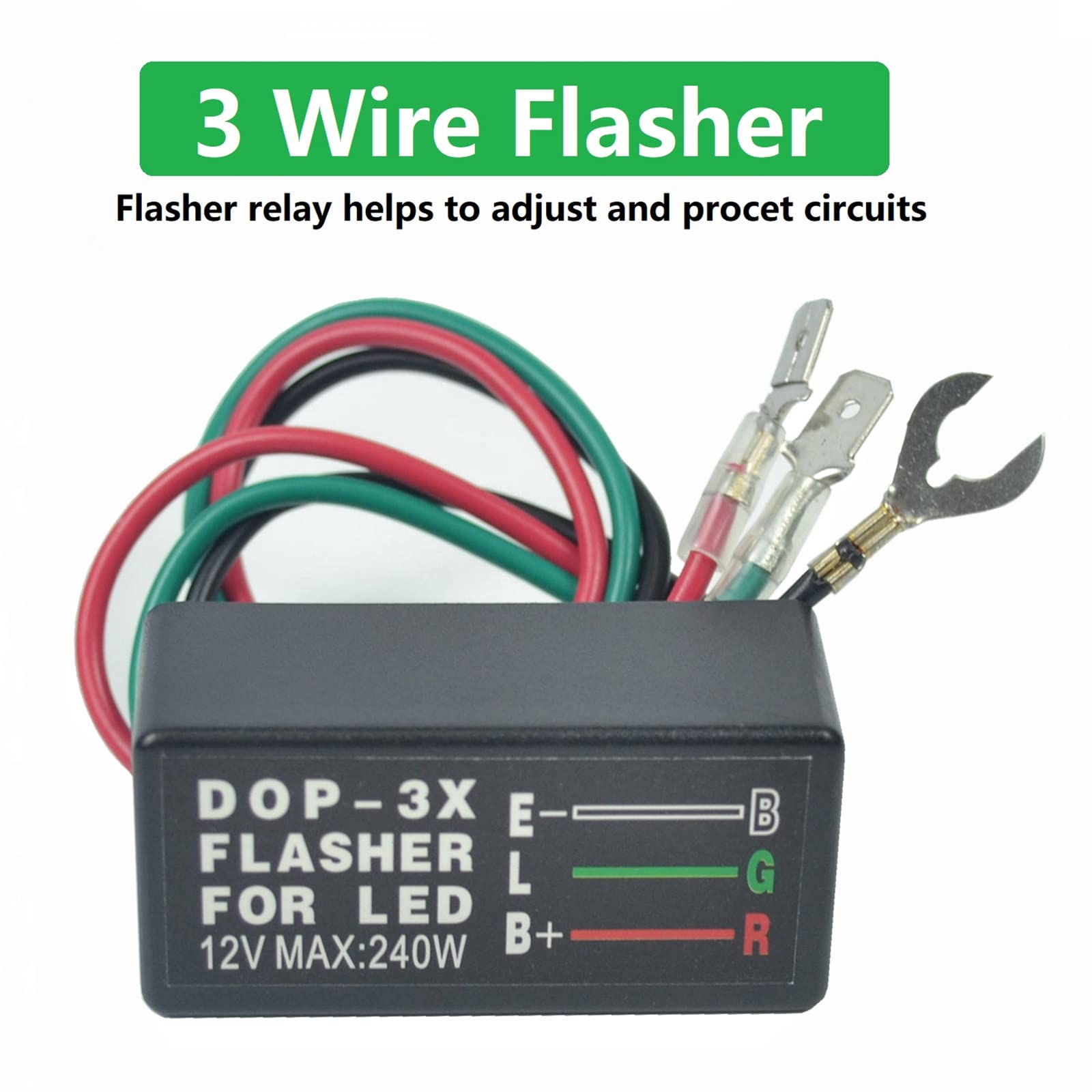 Turn Signal Rocker Switch And Flasher Relay Combo Kit For Atv Utv Rv Boat Off-Road Truck Tractor Motorcycle 4Pin Ip67 On/Off/On Universal Motor Internal Switch