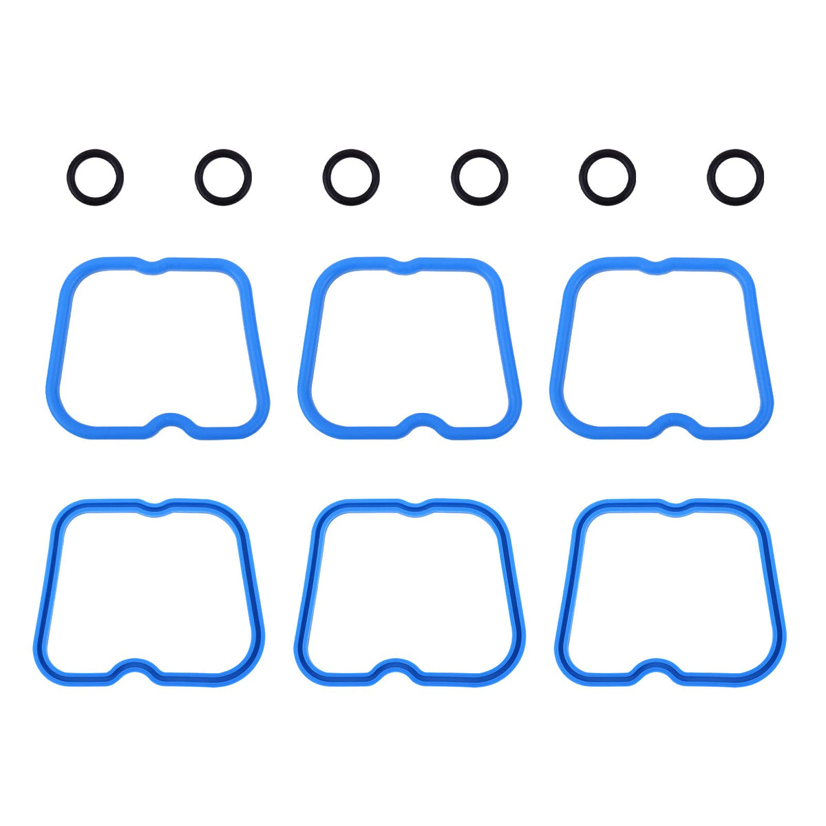 5.9 Cummins Valve Cover Gasket Seal Set (6Pcs) Fit For 1989-1998 Ram 2500 3500 D250 D350 W250 W350 Cummins 12V 6B 6Bt 5.9L Replaces# 3902666 Vs50396R1