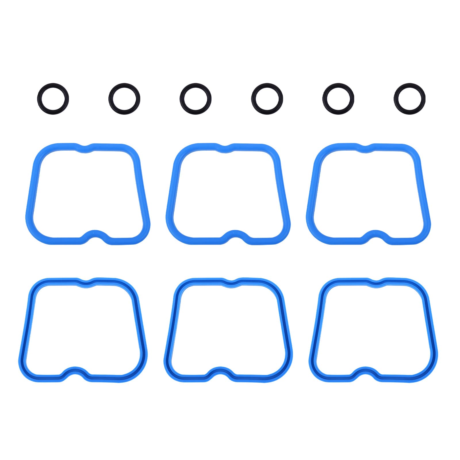 5.9 Cummins Valve Cover Gasket Seal Set (6Pcs) Fit For 1989-1998 Ram 2500 3500 D250 D350 W250 W350 Cummins 12V 6B 6Bt 5.9L Repla