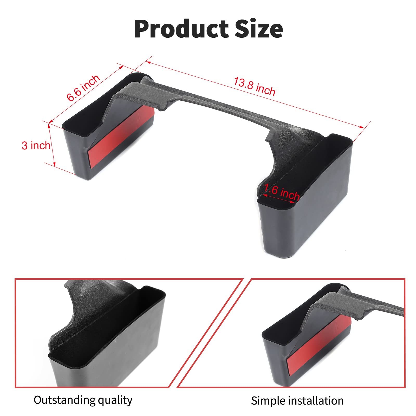 Jwwy Gear Shift Storage Box Compatible With 2018-2023+Jeep Wrangler Jl Jlu & Gladiator Jt,Organizer Tray For Jeep Wrangler Acces