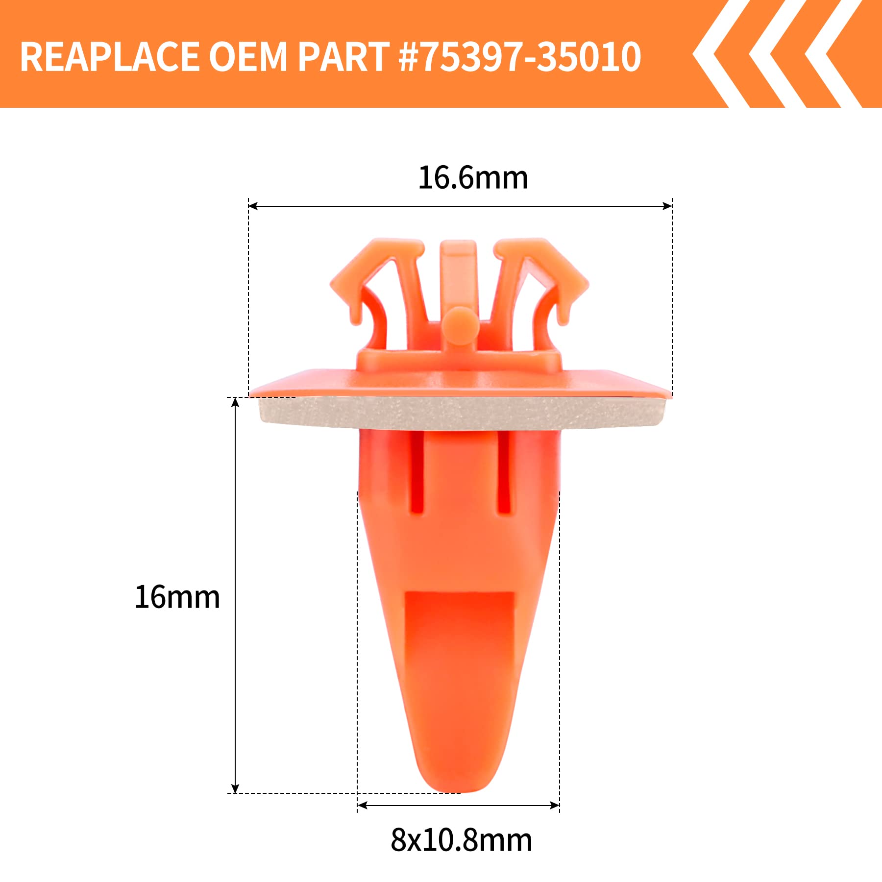 Belleone 30Pcs Fender Flare Clips Compatible With Toyota, 4Runner, Fj Cruiser, Rav4 - Exterior Door Trim Panel Rear Plastic Rock