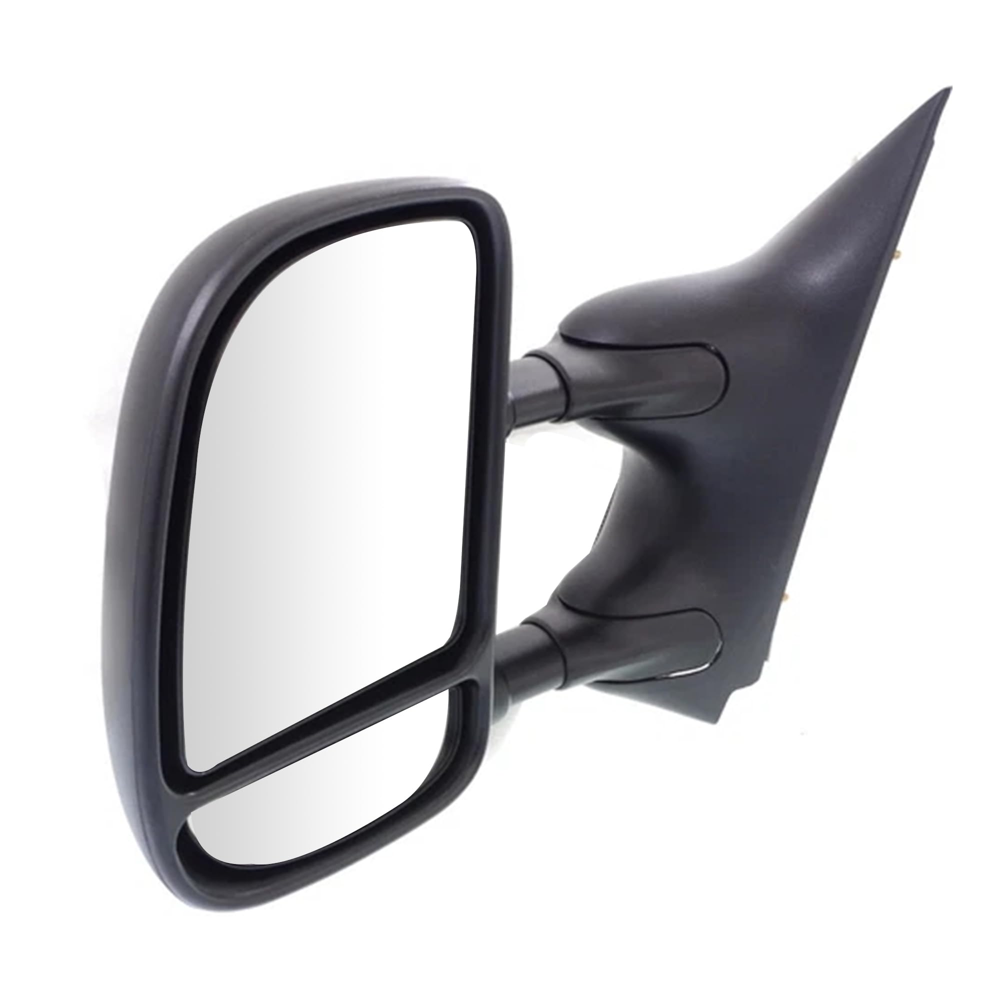 PartsFlow Towing Power Mirror Dual Arm Telescoping Left For 2009-2016 Ford E-350 Super Duty/E-450 Super Duty/E-150/E-250/Econoli