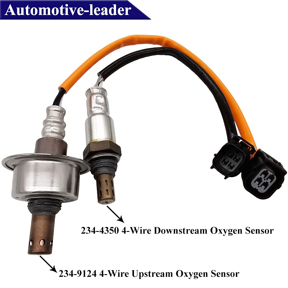 Automotive-Leader 2Pcs Upstream Downstream Oxygen O2 Sensor Replacement For Honda Civic 1.8L 2007 2008 2009 2010 2011 234-9124 234-4350 36531-Rna-J01 36532-Rna-A01