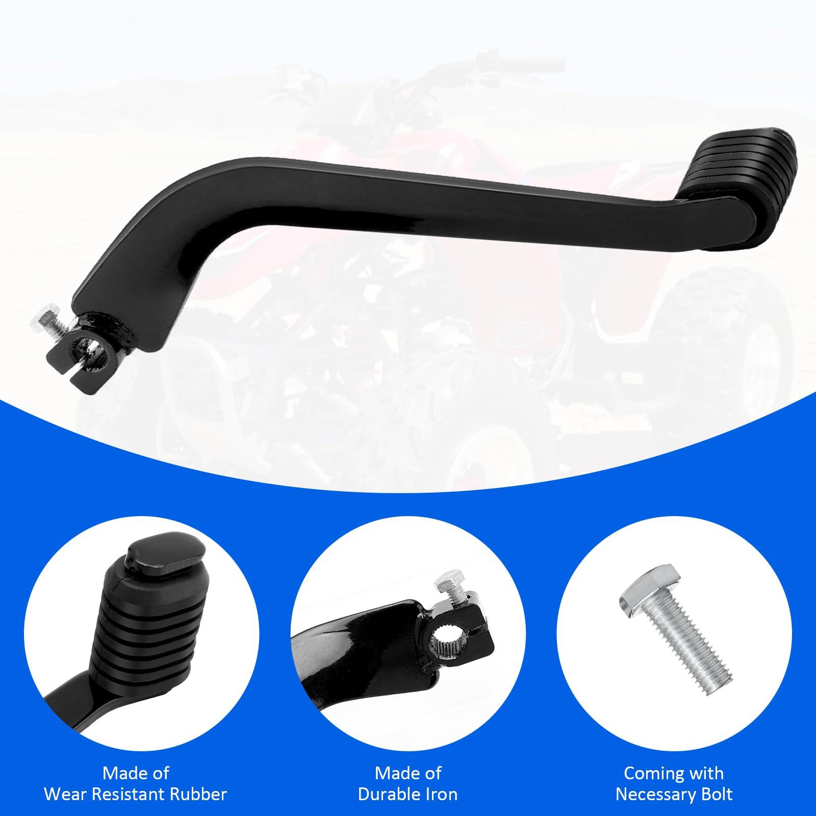 Javik Gear Shifter Shift Lever Pedal For Honda Recon 250 Trx250Ex Trx250X Trx250 Trx250Tm 1997-2023 All Year Oem# 24701-Hn6-A30 24701-Hm8-000 24701-Hm8-B40