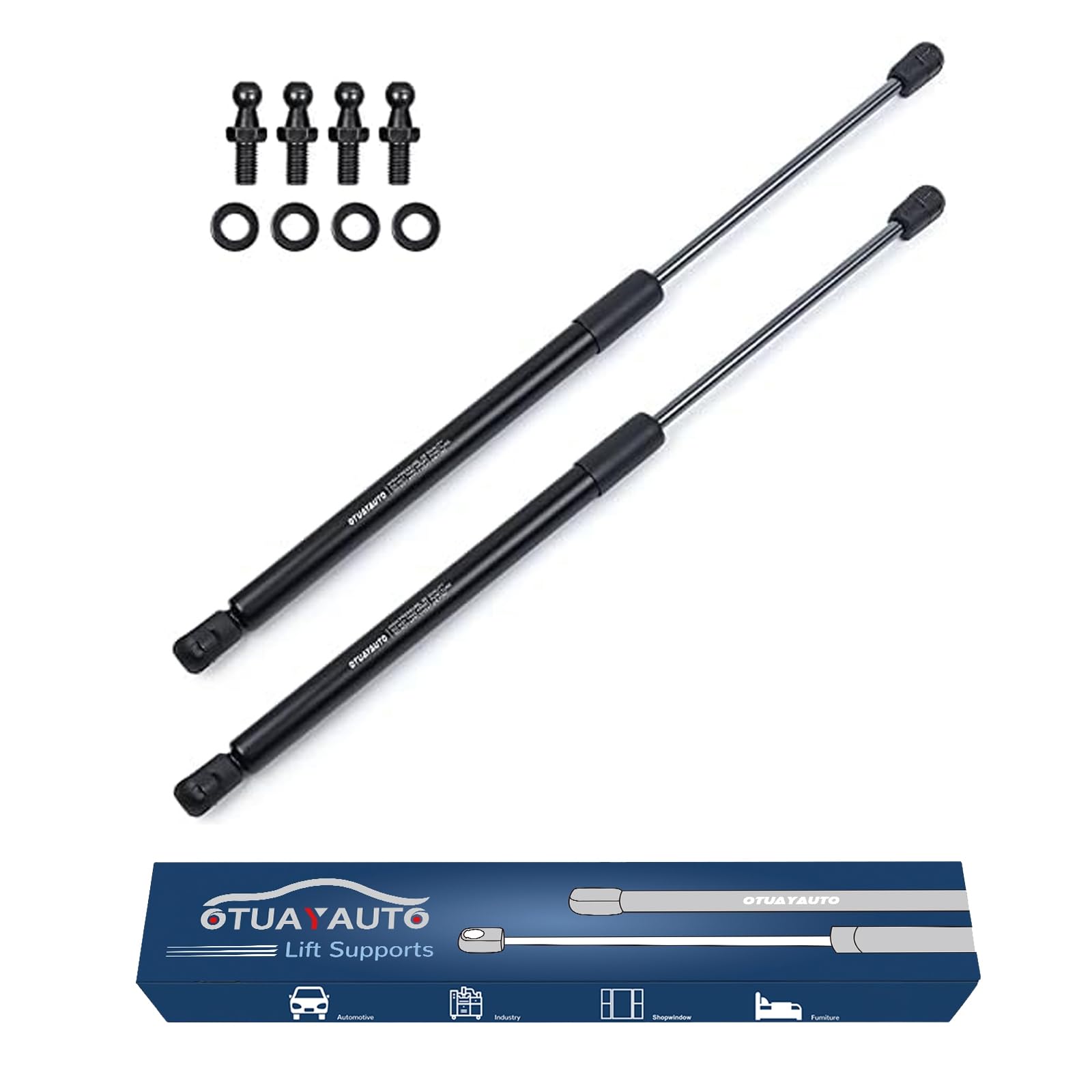 OTUAYAUTO Front Hood Struts - Replacement for 2003-2009 Lexus GX470, Toyota 4Runner Hood Lift Support Shock, OEM # SG329055, 534