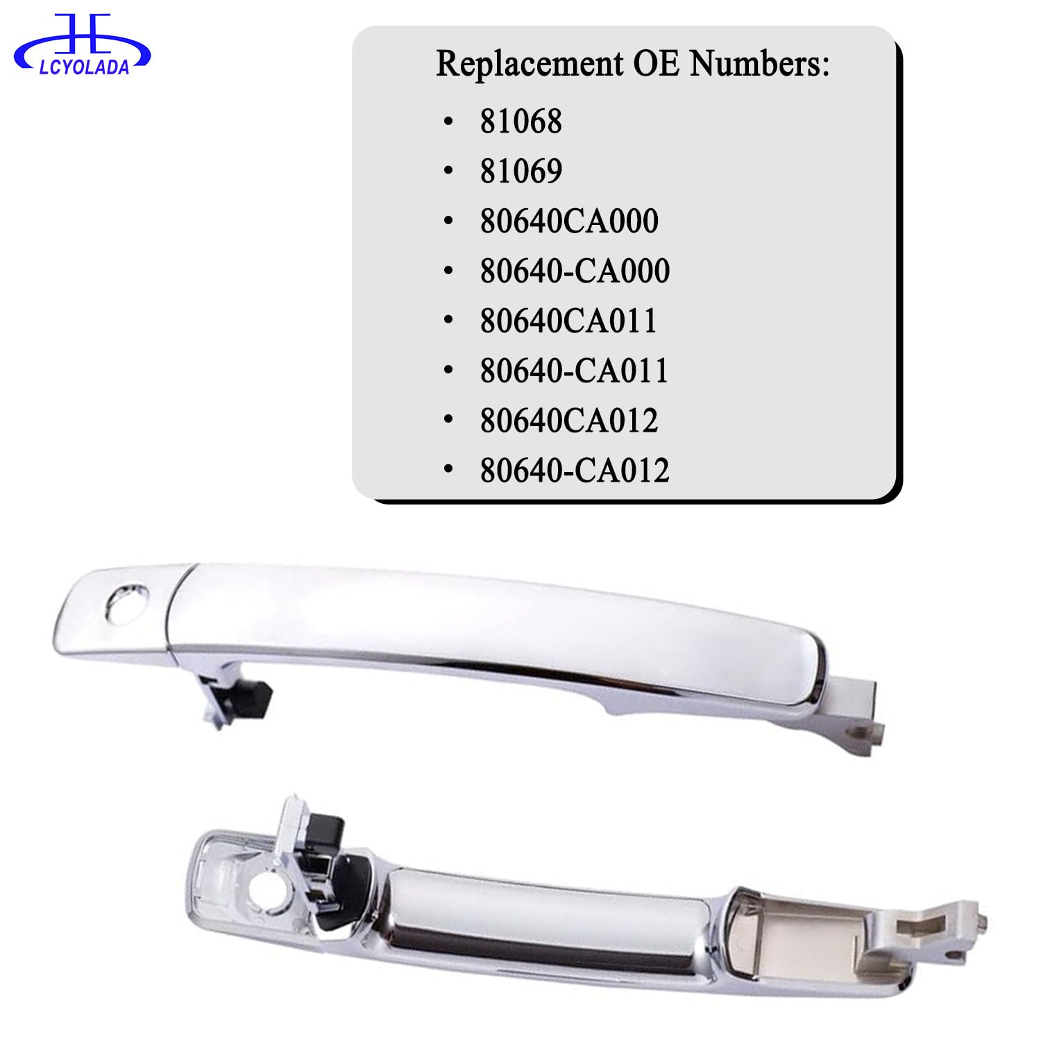 4Pcs Exterior Door Handles Compatible With Nissan Rogue 2010-2013,Nissan Murano 2003-2007,Infiniti Fx35 Fx45 2003-2008 ,Front An