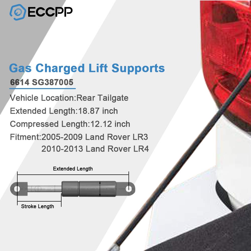 Eccpp Lift Support Rear Tailgate Replacement Struts Gas Springs Fit For Land Rover Lr3 2005-2009,For Land Rover Lr4 2010-2013 Se