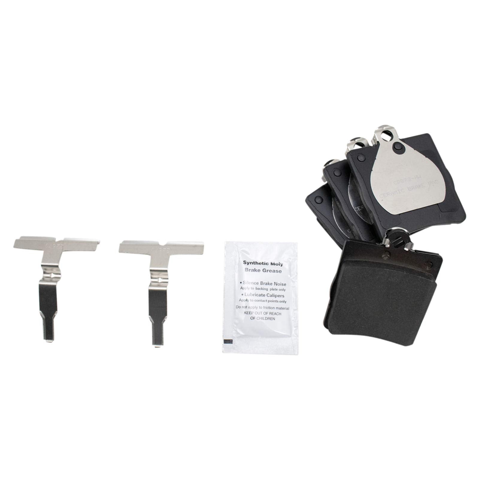 Trq Brake Pad & Rotor Rear Ceramic Kit Set For Mercedes Benz