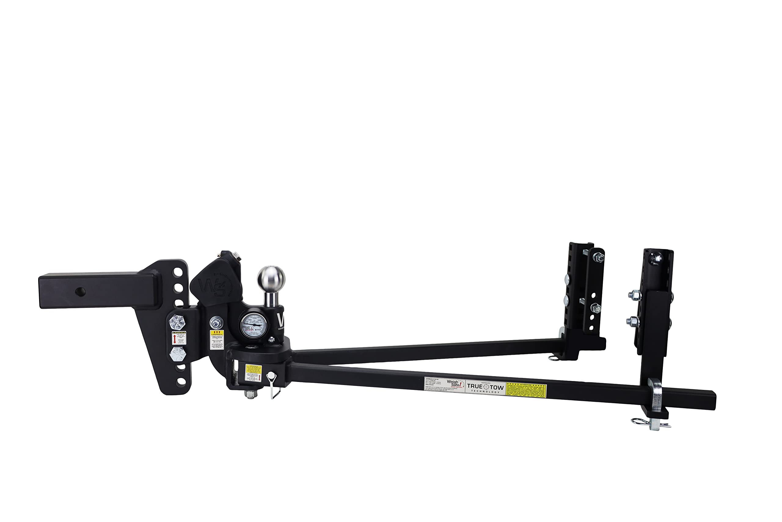 Weigh Safe True Tow Middleweight - Weight Distribution Hitch - Ball Mount Hitch with Anti-Sway Technology - 6 Drop Hitch, 2.5