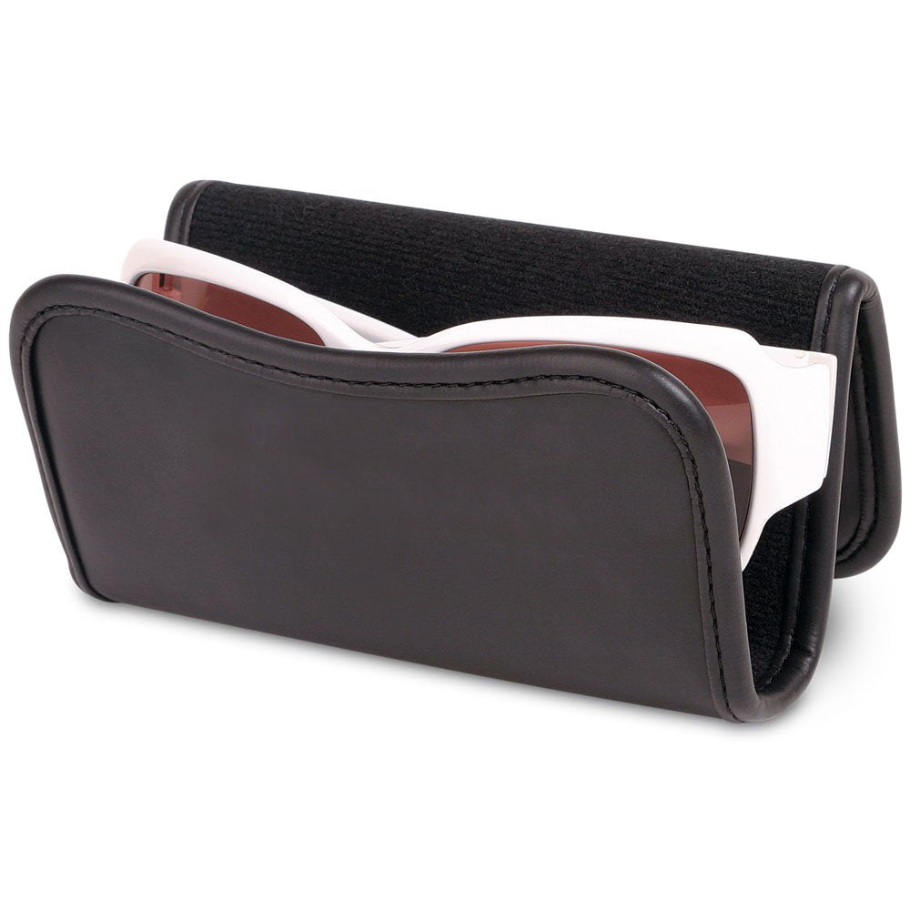 Douglas Car Visor Sunglass and Eyeglass Leatherette Holder Caddy - Easily Attach Sunglasses to Your Car Sun Visor