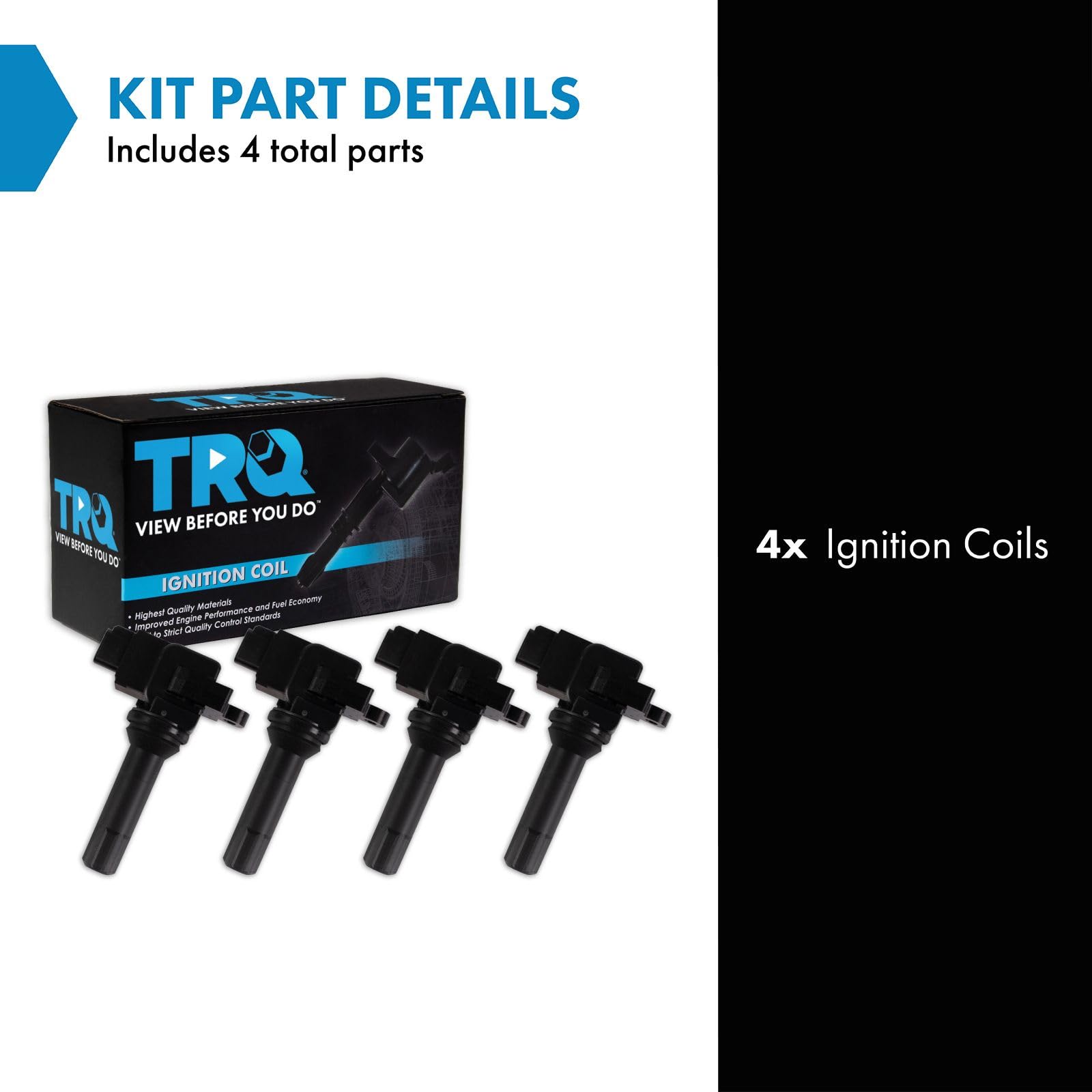 Trq Ignition Coil Set Compatible With 2011-2012 Subaru Forester 2012 Impreza