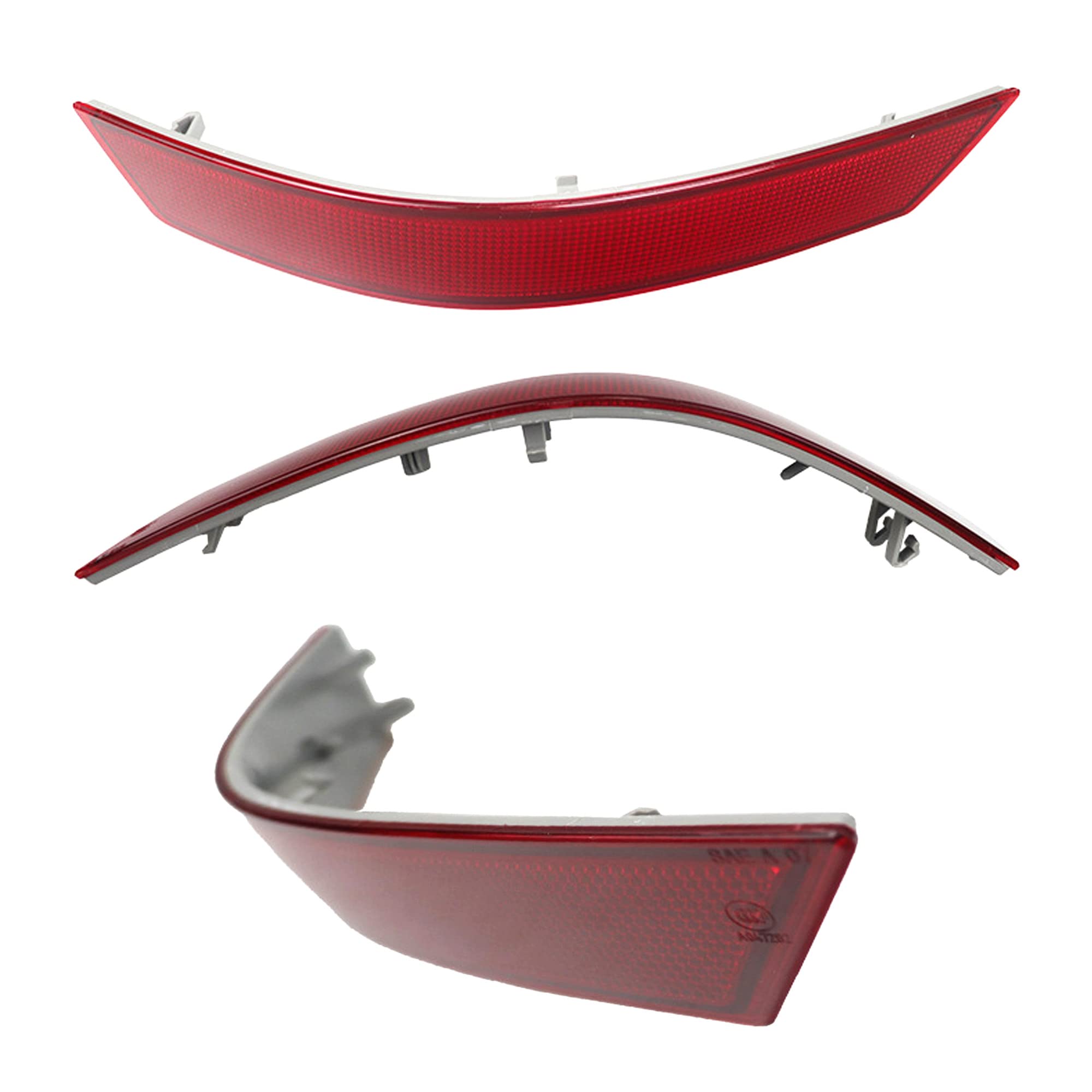 Betrong Rear Bumper Reflector Assembly Left & Right Pair Set Compatible With Mercedes-Benz W164 Ml320 Ml350 Ml500 2008 2009 2010