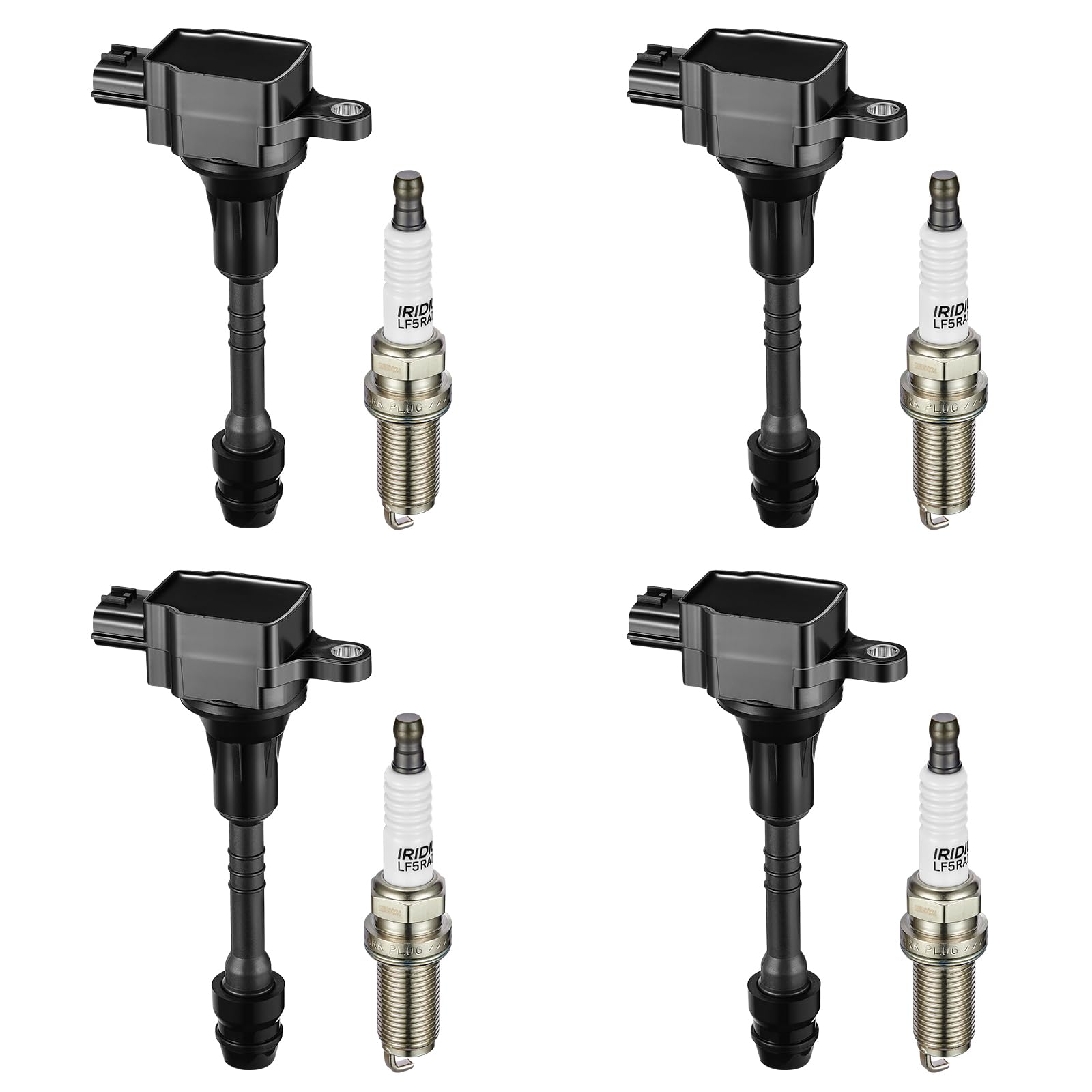 Bdfhyk Ignition Coil Pack Uf351 And Iridium Spark Plugs 4505 Compatible With 2002 2003 2004 2005 2006 Sentra 1.8L L4 22448-6N015