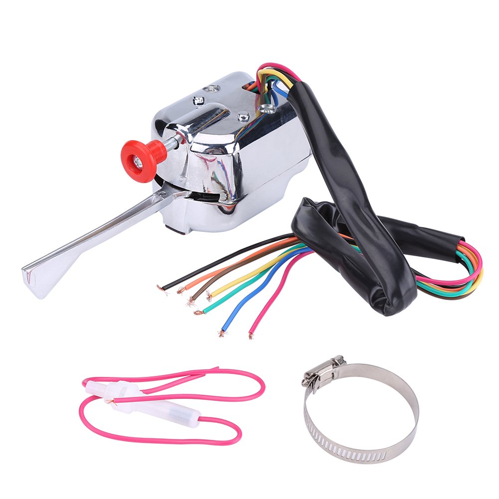 Turn Switch, 12V Universal Street Hot Rod Turn Switch Heavy Duty Vintage Car Truck
