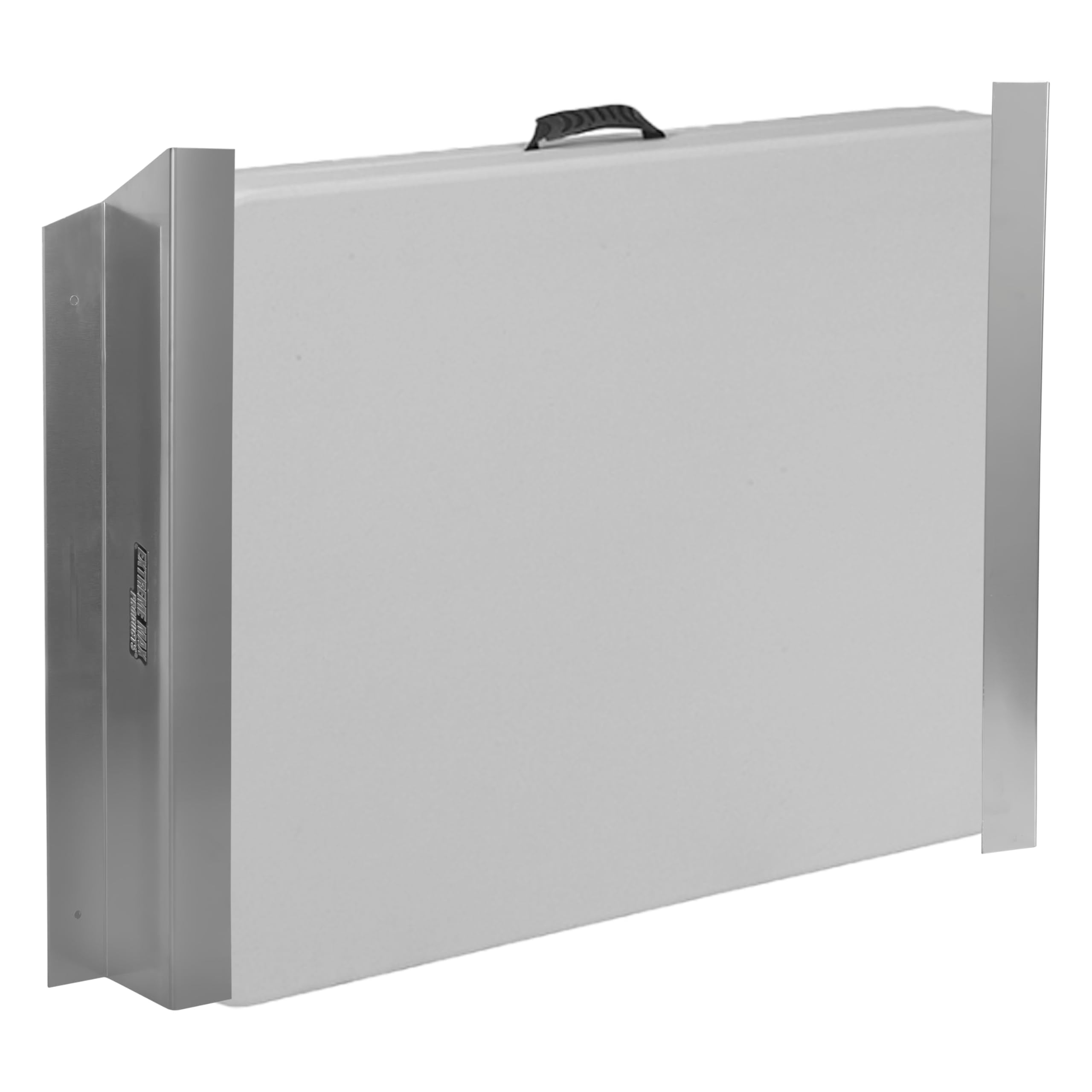 Extreme Max 5001.6547 WallMount Aluminum Table Holder for Enclosed Race Trailer, Shop, Garage, Storage  Black