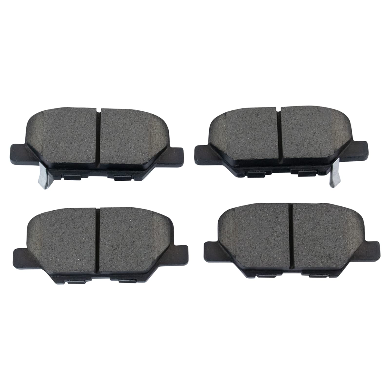 TRQ Rear Brake Pads Ceramic Compatible with 2014-2016 Mazda 3 2014-2015 6 2013-2019 Mitsubishi Outlander 2013-2020 Outlander Spo